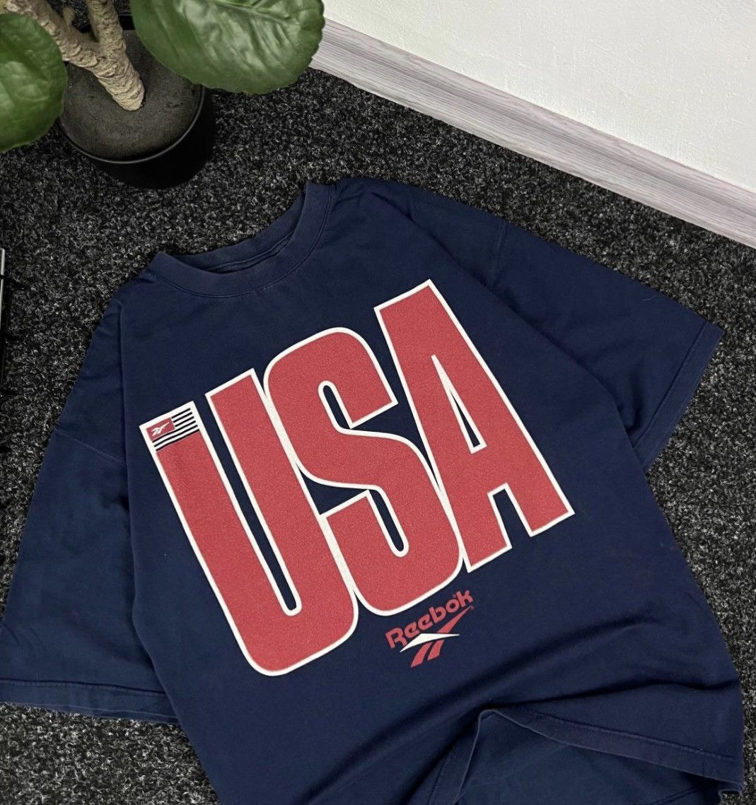 Reebok 90s reebok vintage USA big print American Baggy fit Size US XL / EU 56 / 4 - 2 Thumbnail