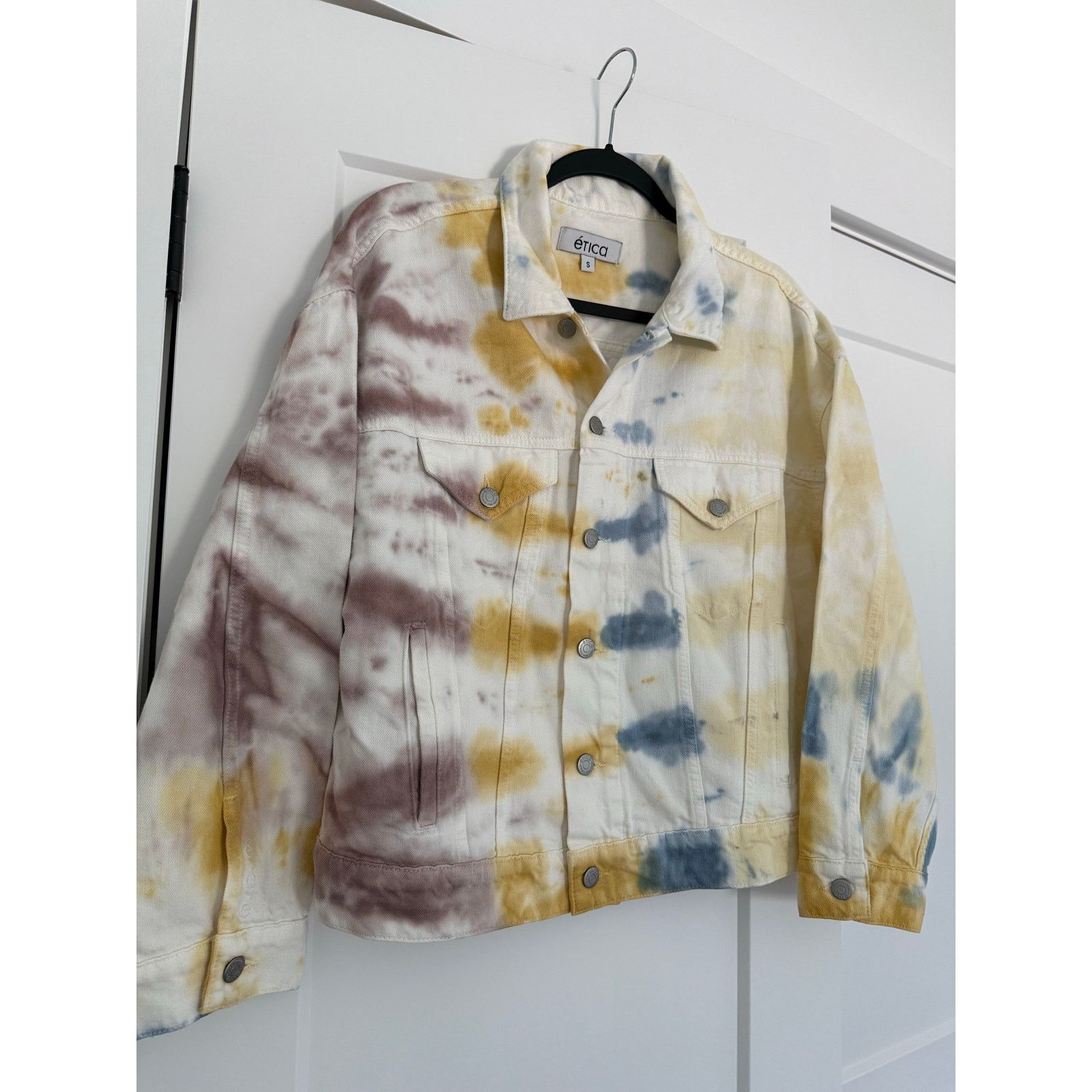 ETICA $175 New Etica June Denim Tie Dye Jacket - Small Size S / US 4 / IT 40 - 12 Thumbnail