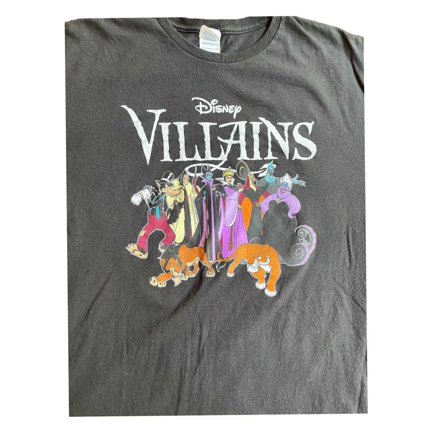 Delta VINTAGE Disney Villains Delta VTG Y2K Adult XL Black T-Shirt Short Sleeve Maleficent Mens Size US XL / EU 56 / 4 - 4 Thumbnail
