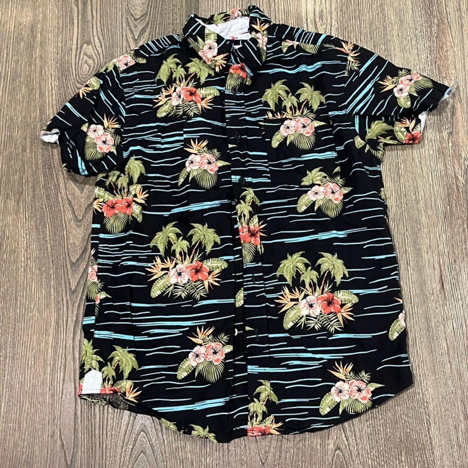 Vintage Eight Avenue Mens Short Sleeve Hawaiian Shirt Button Up S Size US S / EU 44-46 / 1 - 1 Thumbnail