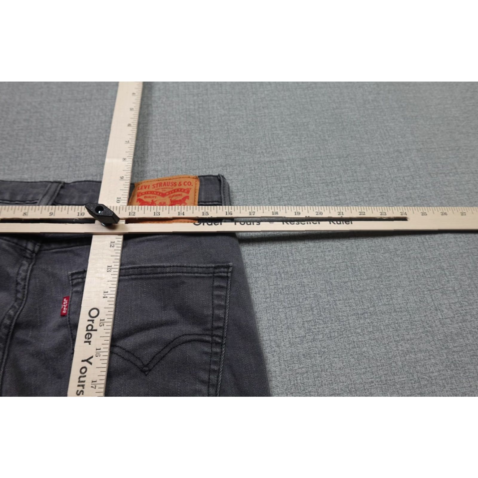 Levi's Levi's 511 Slim Fit Jeans Mens 32x32 Gray Charcoal Wash Denim Stretch Pants Size US 32 / EU 48 - 7 Thumbnail