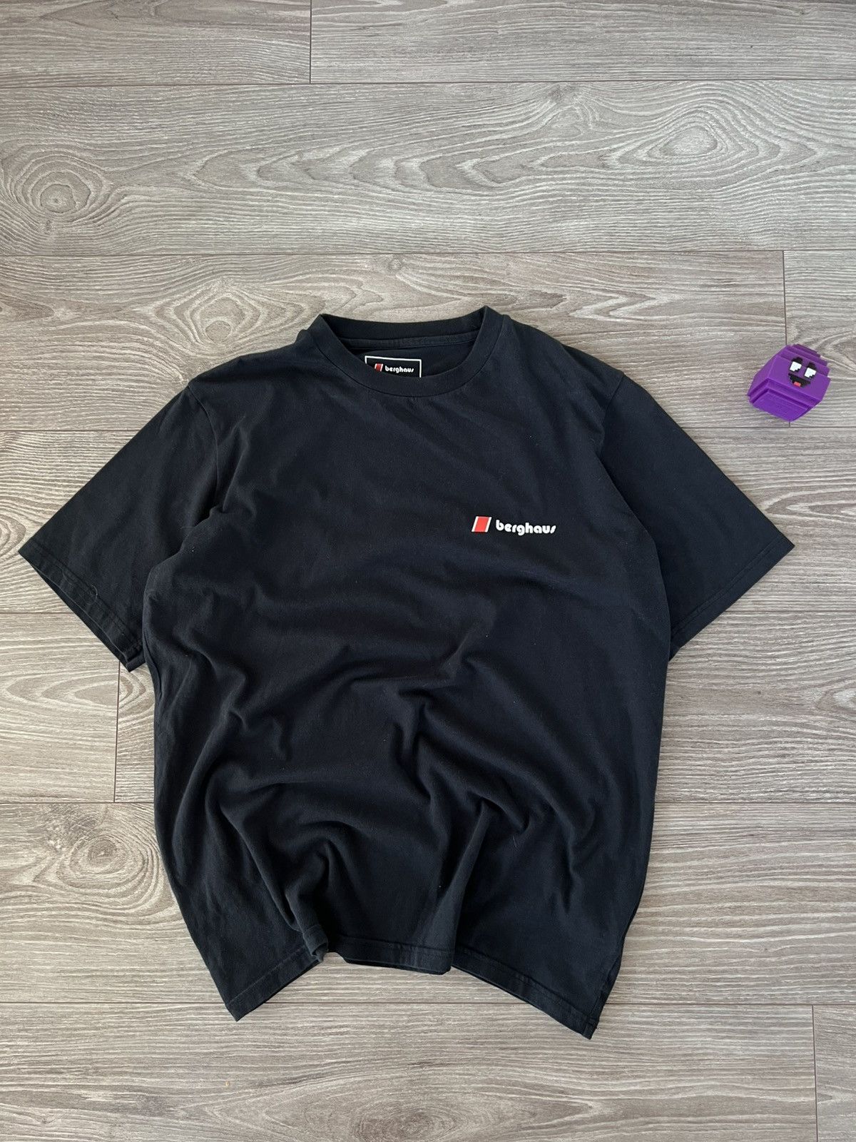 Berghaus Berghaus Big Logo Gorpcore Pima Cotton Black T-Shirt Size US XL / EU 56 / 4 - 11 Thumbnail