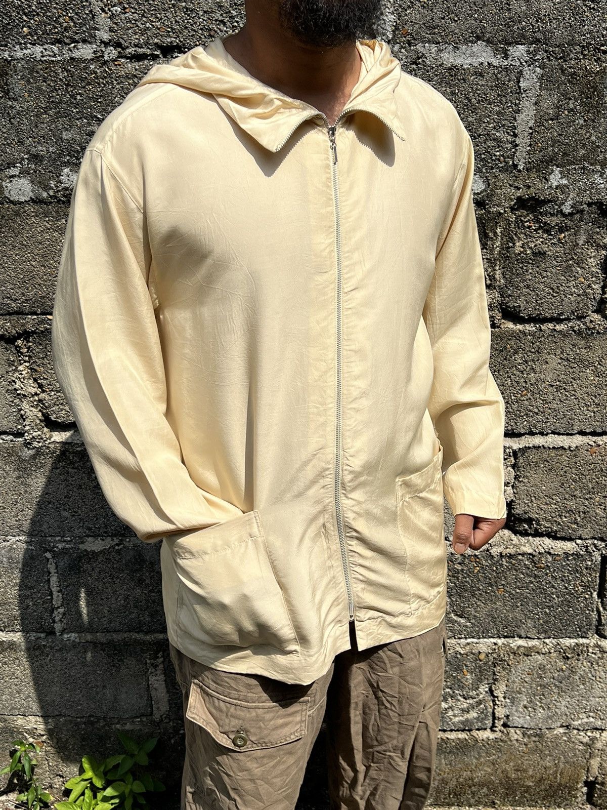 Issey Miyake ‼️ SILK ISSEY MIYAKE PERMANENTE HOOD LIGHT JACKET Size US M / EU 48-50 / 2 - 1 Thumbnail