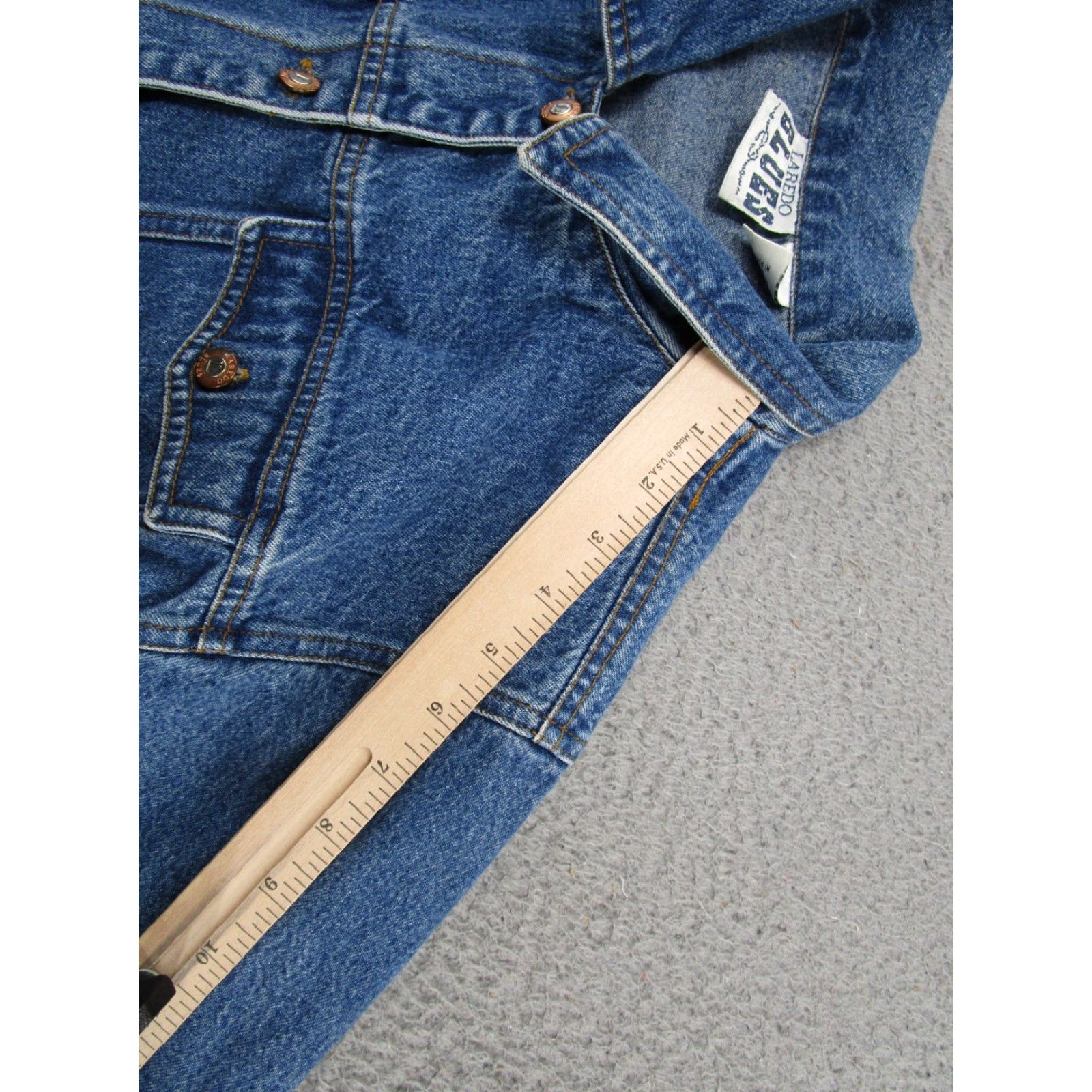 Vintage VINTAGE Laredo Western Denim Jacket Womens Size L Blue Trucker Size 36" / US 14 / IT 50 - 7 Thumbnail