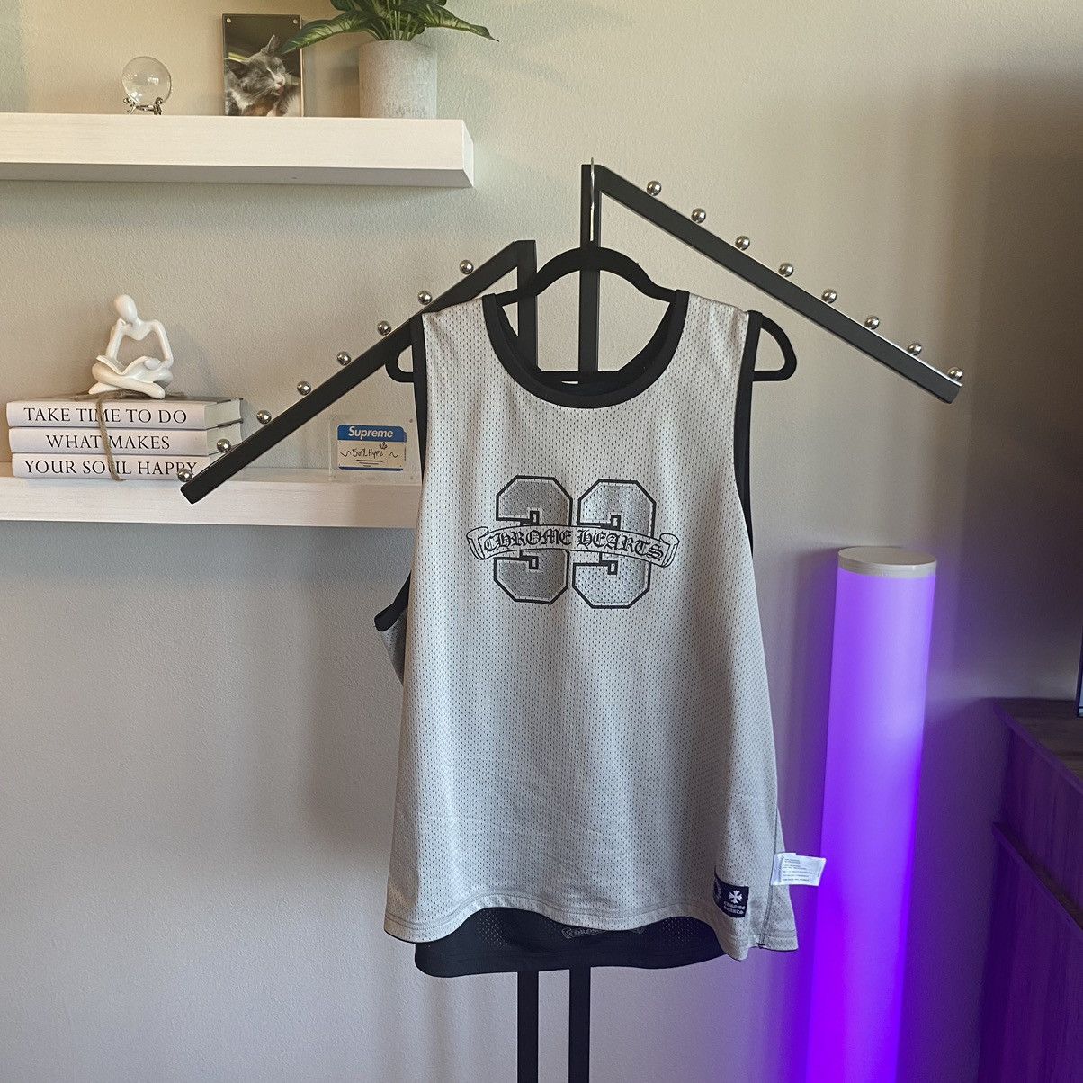 Chrome Hearts Chrome Hearts Reversible Sleeveless Mesh Jersey Size US L / EU 52-54 / 3 - 4 Thumbnail