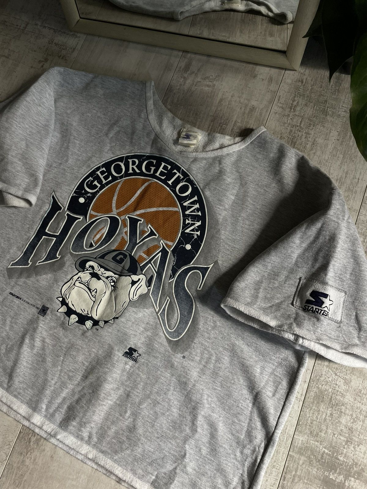 Starter Vintage Starter 90’s Georgetown Hoyas 1993 T-Shirt RARE Size US M / EU 48-50 / 2 - 2 Thumbnail