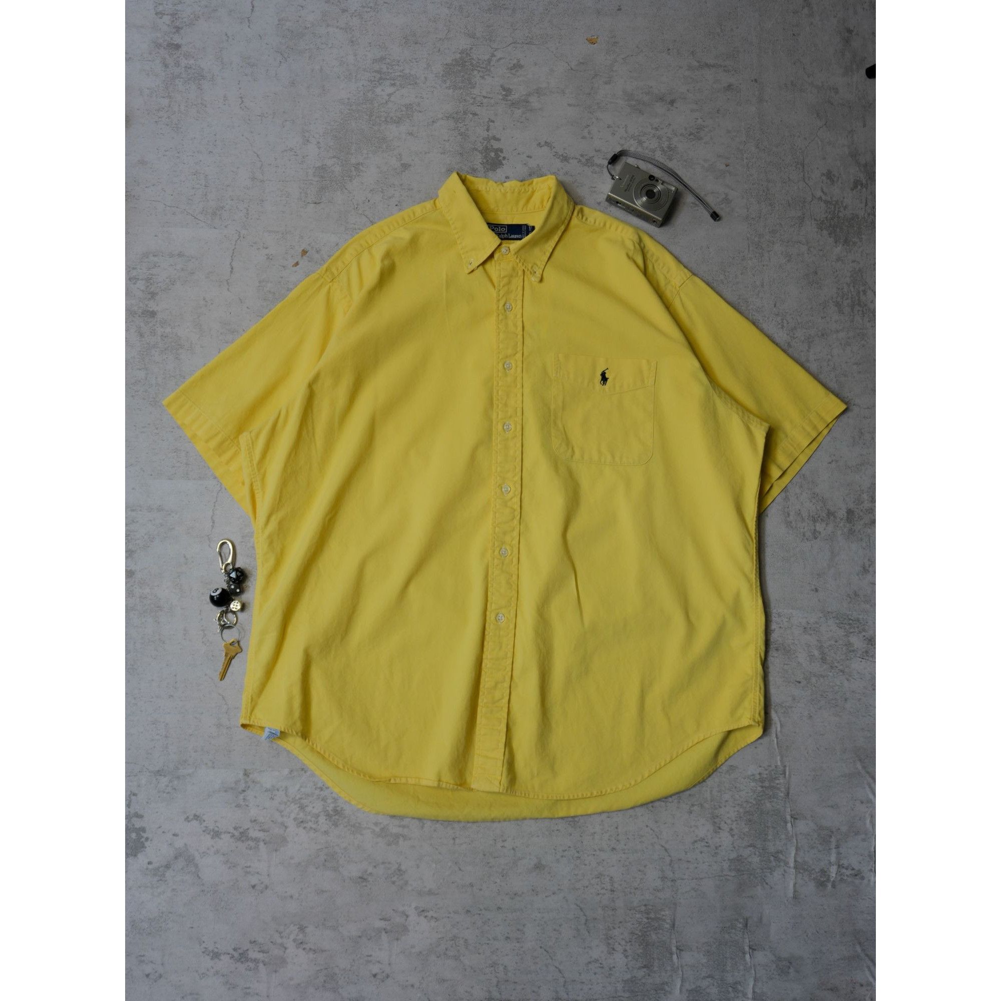 Polo Ralph Lauren Polo Ralph Lauren Yellow Half Sleeves Button Up Size US XL / EU 56 / 4 - 2 Thumbnail