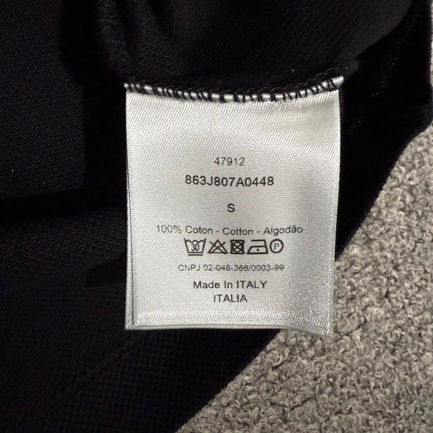 Dior Dior Black Slogan Logo Short Sleeve Polo S 95new Size US S / EU 44-46 / 1 - 4 Thumbnail