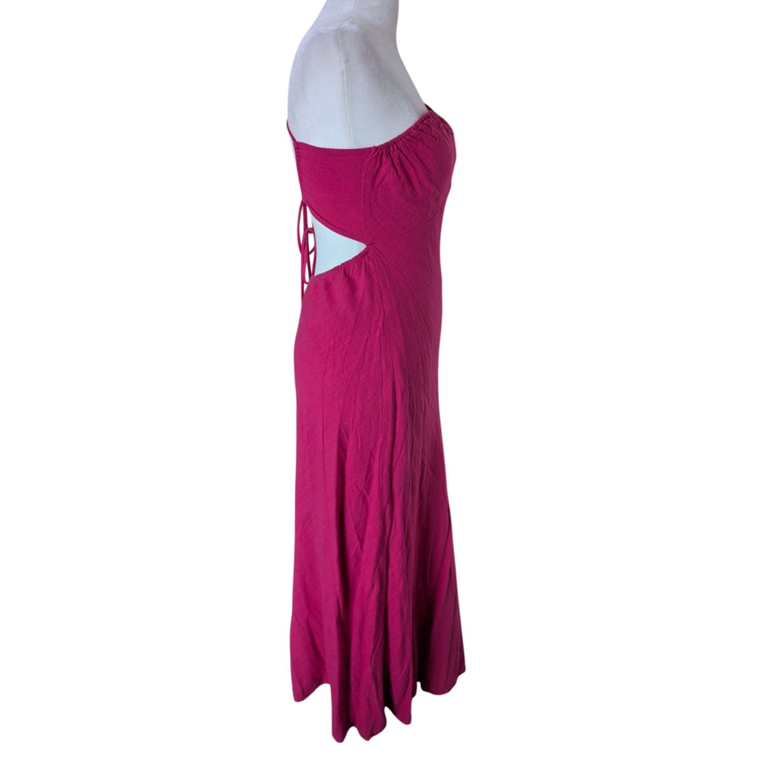 Other Morning Mist Hot Pink Strappy Summer Dress Sz 8 Size M / US 6-8 / IT 42-44 - 4 Thumbnail