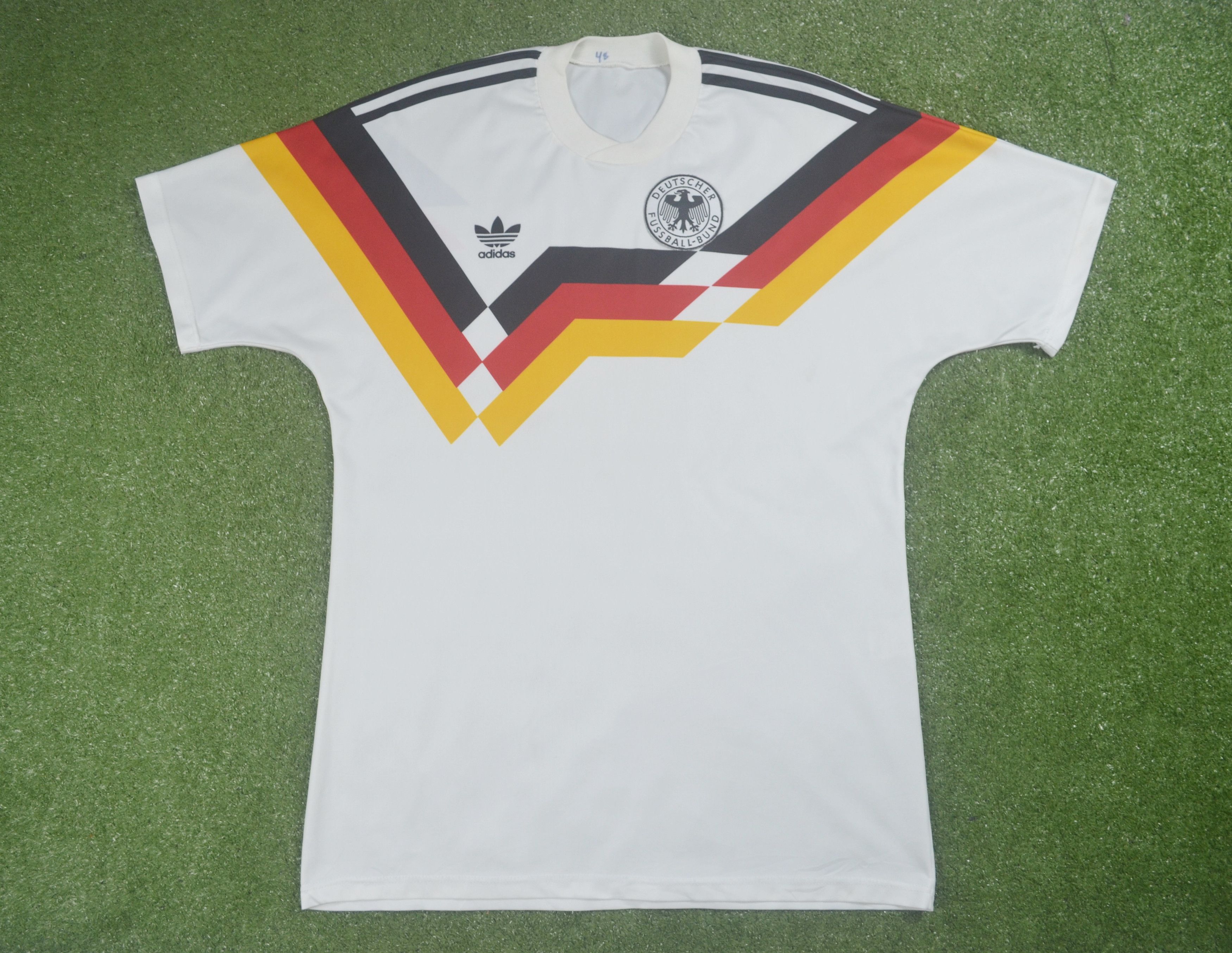 image of 90's Adidas Germany Soccer Jersey Iconic, Men's (Size Medium)