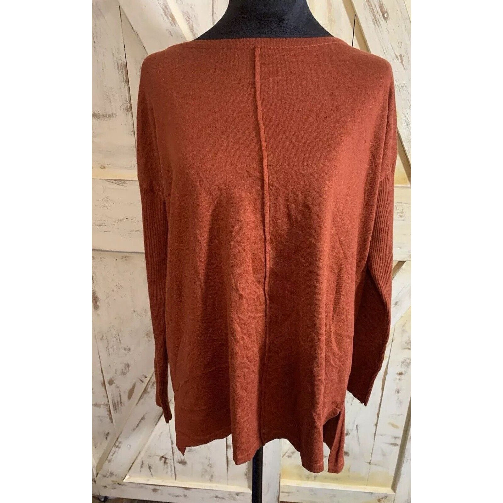 Other Style & Co. High Low Seamed Boat Neck Tunic Sweater M Size M / US 6-8 / IT 42-44 - 2 Thumbnail