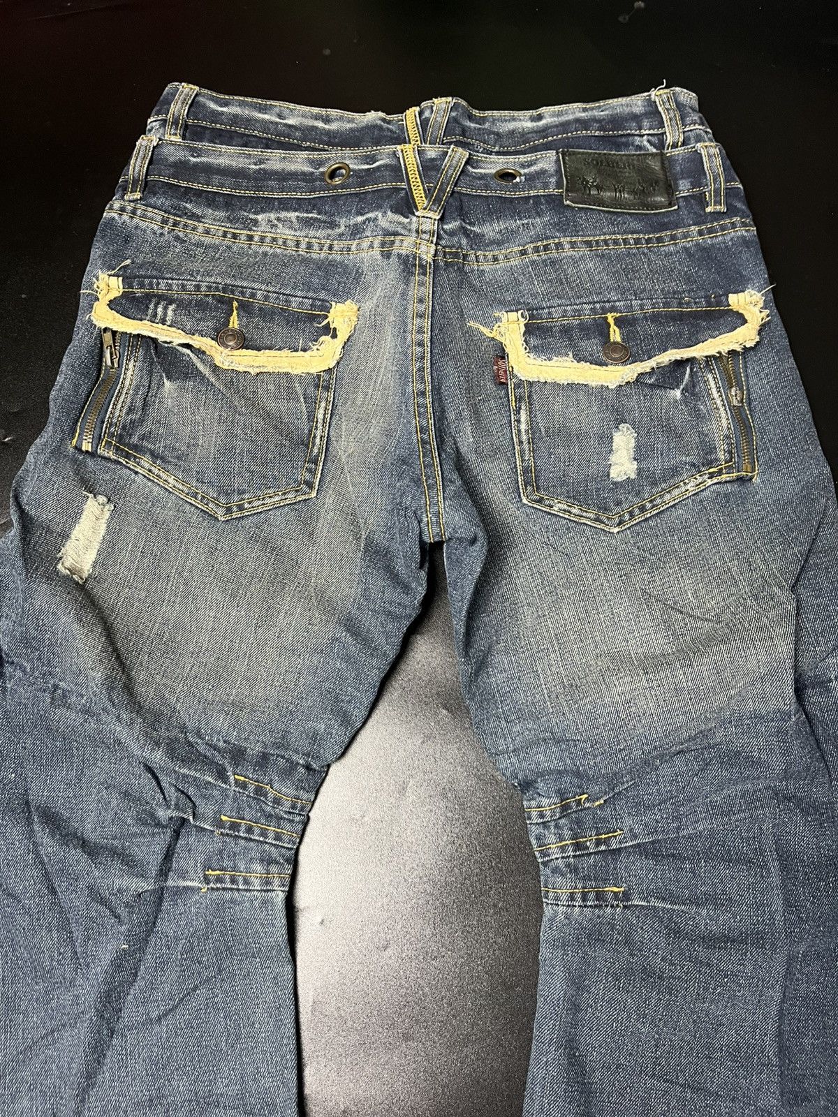 If Six Was Nine × Japanese Brand × Le Grande Bleu (L.G.B.) Japanese Solberry Double Wist Gimmick Zipper Size US 31 - 4 Thumbnail