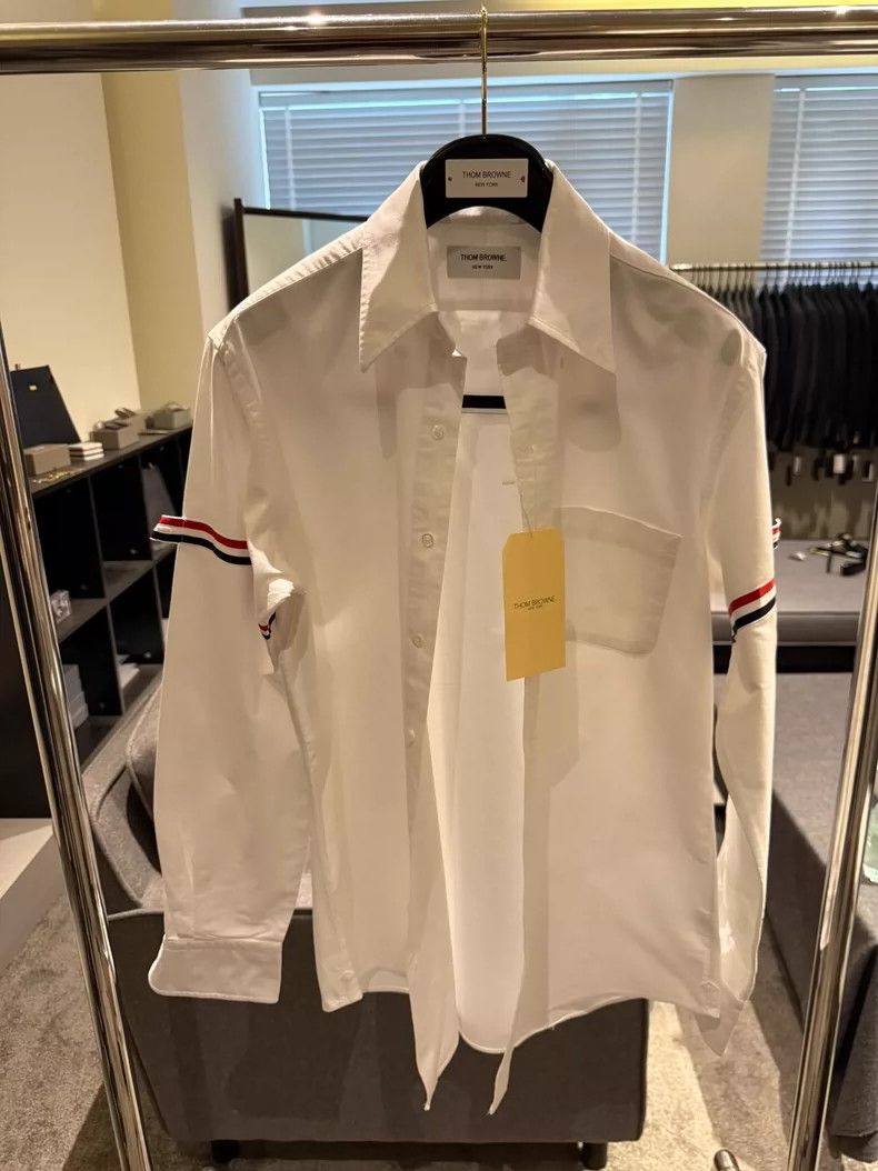 Thom Browne Thom Browne Classic double-sleeved shirt 2505-Nextarrow Size US XL / EU 56 / 4 - 1 Thumbnail
