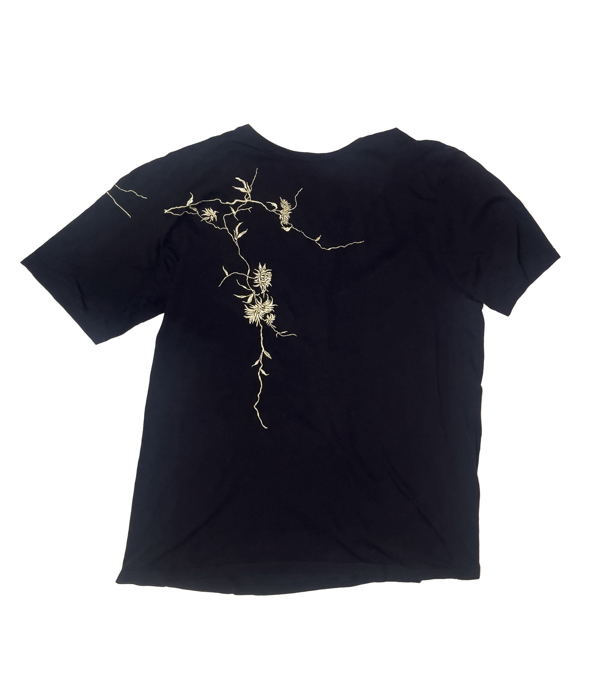 Haider Ackermann haider ackermann Gold Flower Embroidery Short Sleeve Size US L / EU 52-54 / 3 - 1 Thumbnail