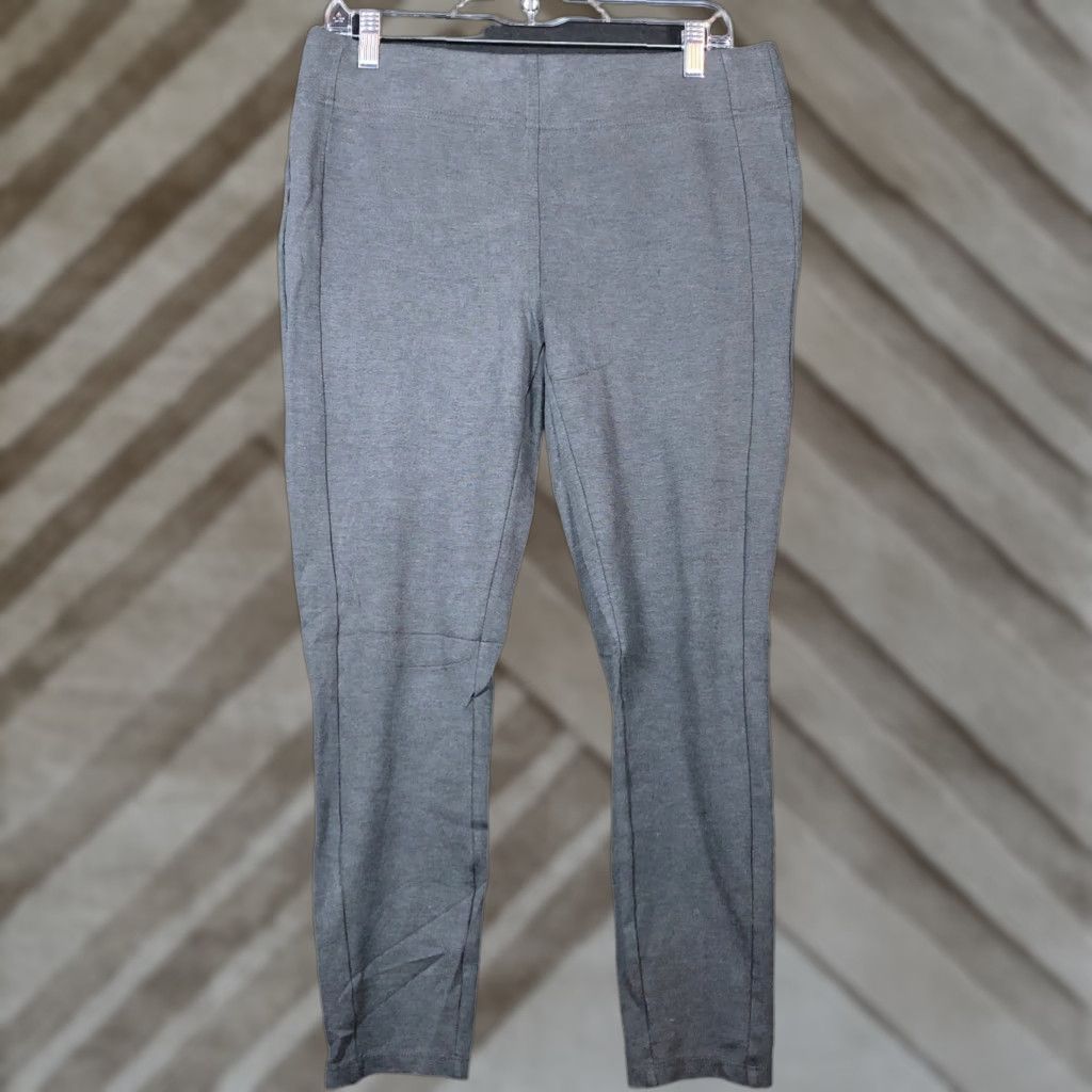 Loft LOFT Womens Pants Gray Pull On Mid Rise Leggings Rayon Nylon Stretch Large Size 24" / US 00 / IT 34 - 1 Thumbnail