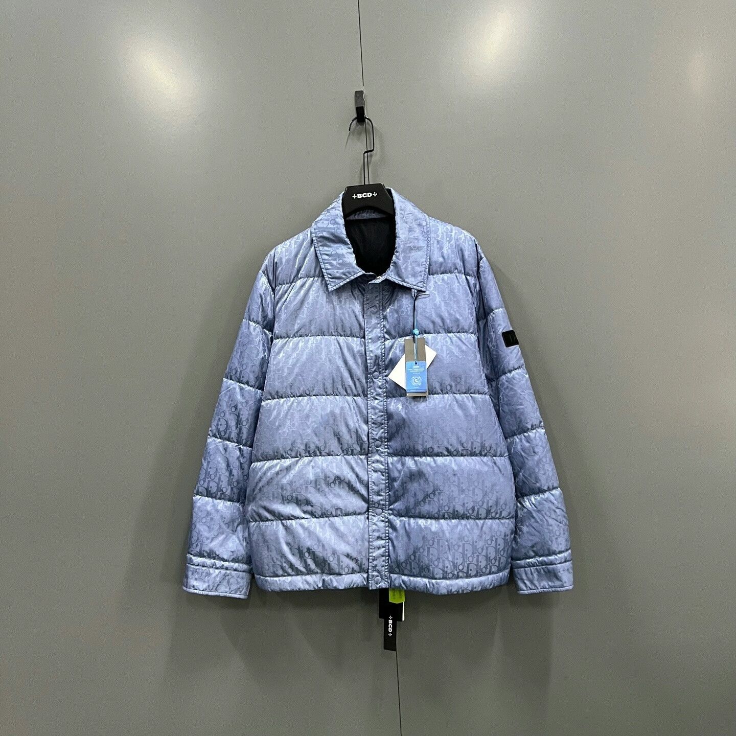 Dior Dior Blue Monogram Full Print Coat Size US L / EU 52-54 / 3 - 1 Thumbnail