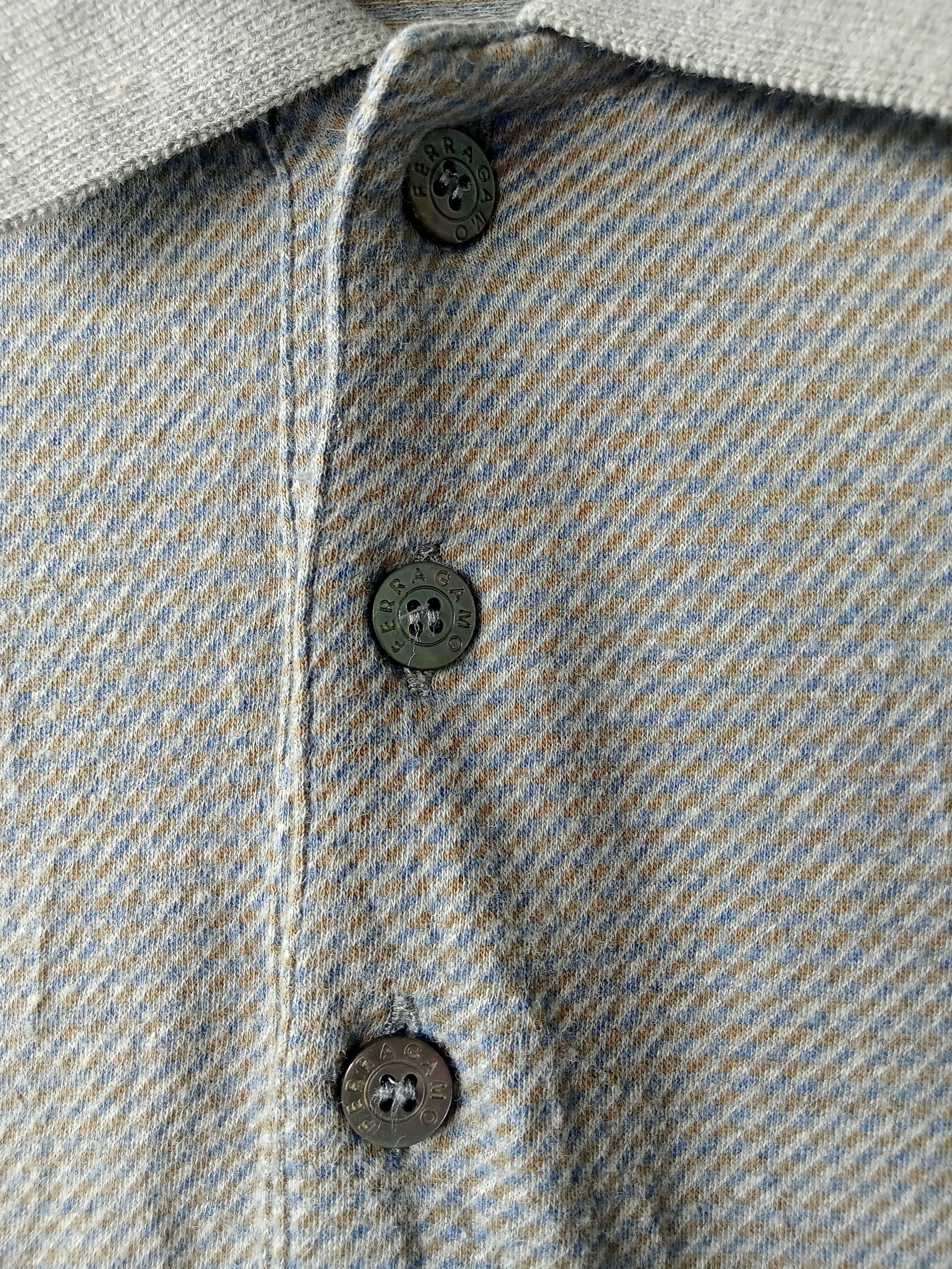 Salvatore Ferragamo Vintage Salvatore Ferragamo Long Sleeve Polos Size US M / EU 48-50 / 2 - 3 Thumbnail