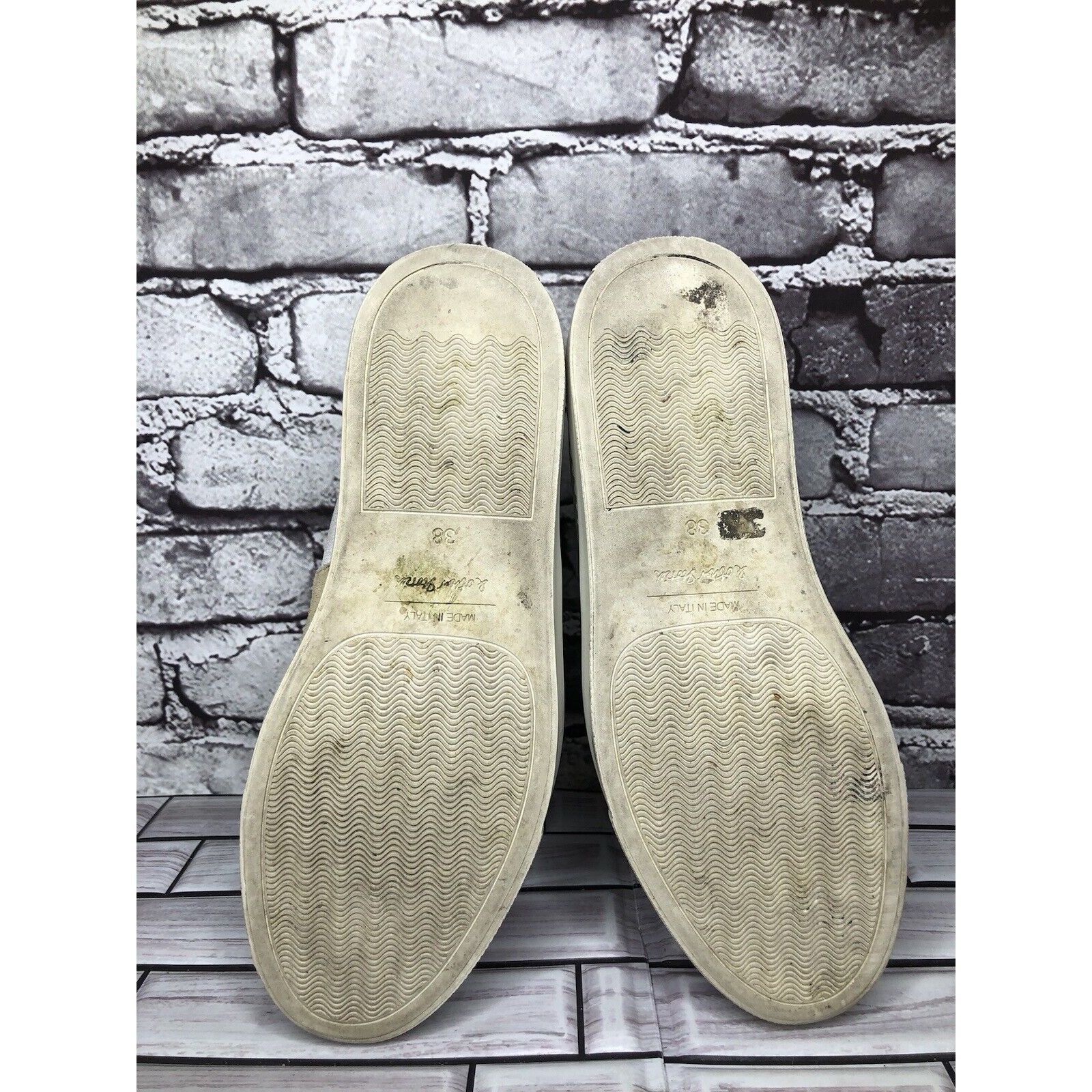 & Other Stories & Other Stories Beige Tan Suede White Textile Ankle Shoes Wo Size US 8 / IT 38 - 7 Thumbnail