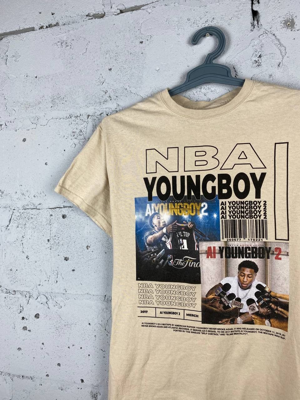 Rap Tees 2017 NBA Youngboy Tour Tee Streetwear Rap Size US M / EU 48-50 / 2 - 3 Thumbnail