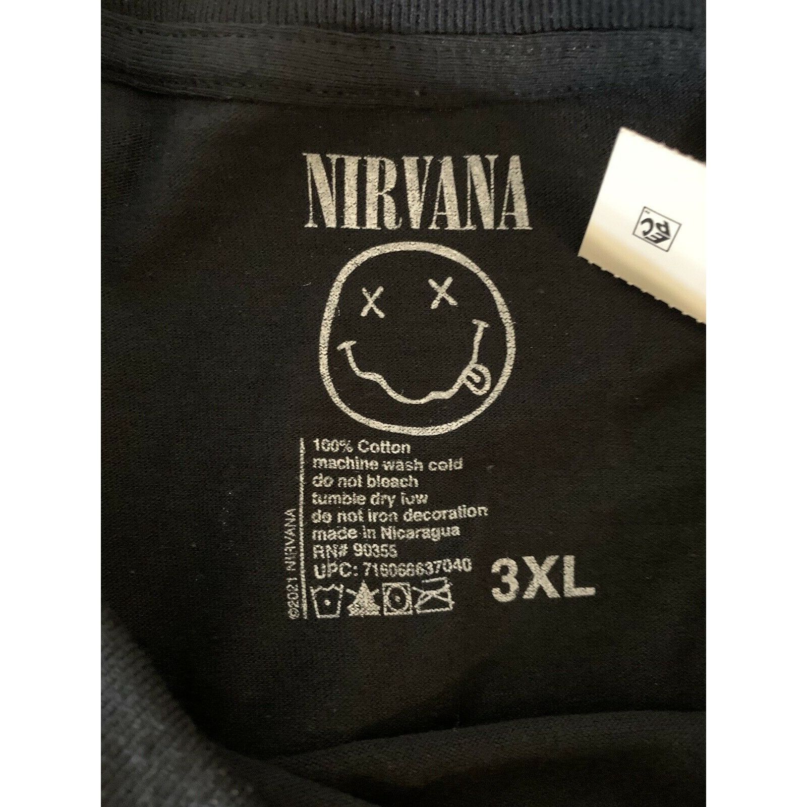 Nirvana New Nirvana Men's Sz 3XL Black Yellow Logo Short Sleeve T-Sh Size US XXL / EU 58 / 5 - 2 Thumbnail