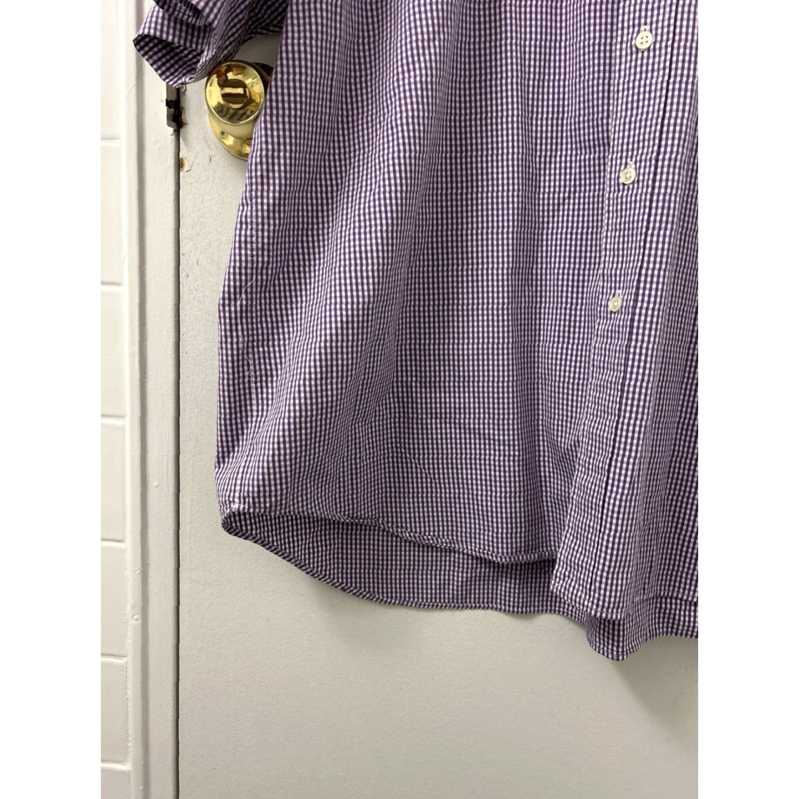 Ralph Lauren VINTAGE Ralph Lauren Blake Shirt Mens 2XL Purple Plaid Button-Down Short Sleeve Pony Embroidered Casual Preppy Summer Fashion Size US XXL / EU 58 / 5 - 7 Thumbnail