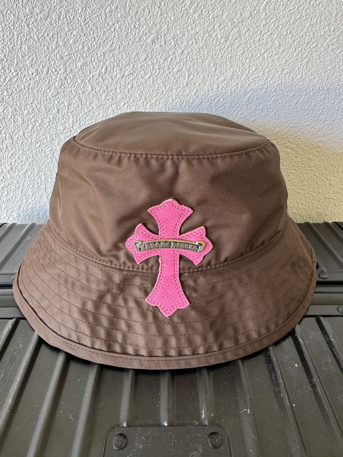Chrome Hearts Chrome Hearts Cross Patch Hat Brown/Pink | Grailed
