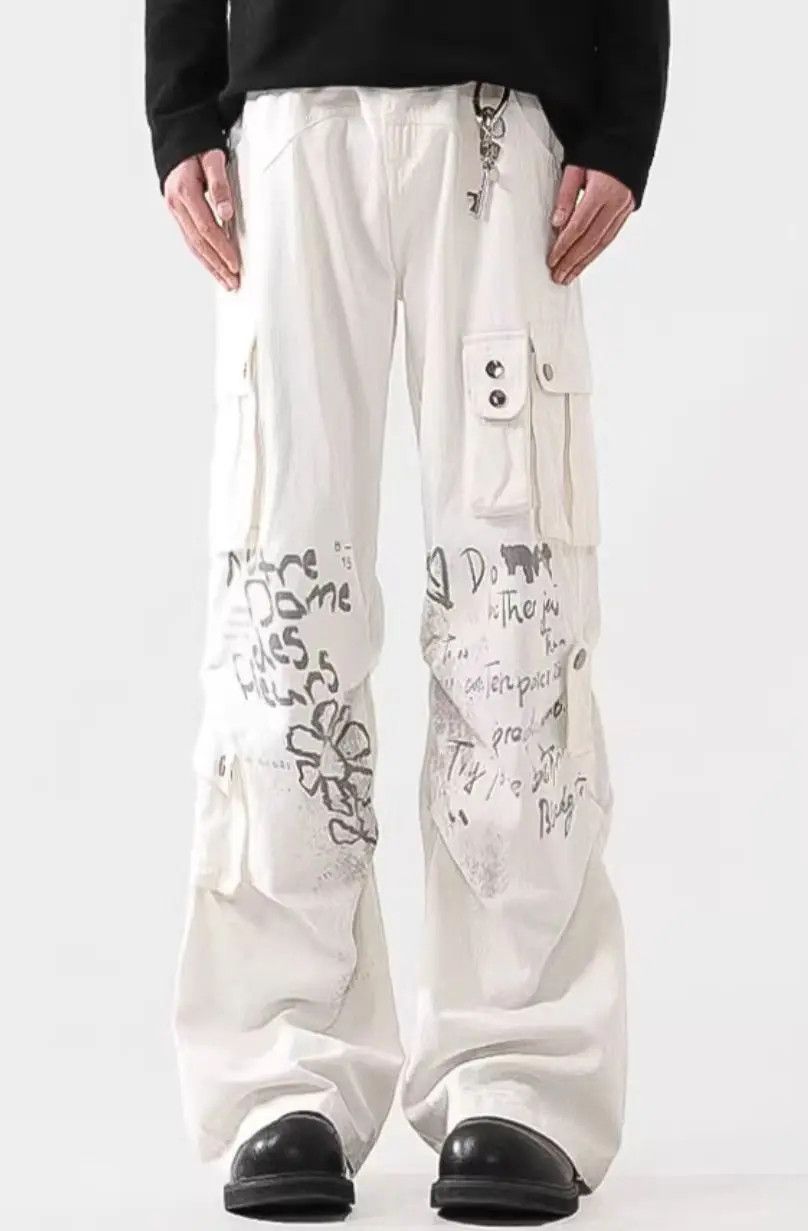 Designer × Japanese Brand Vintage Hip Hop Punk Loose Casual Pants Size US 32 / EU 48 - 1 Thumbnail