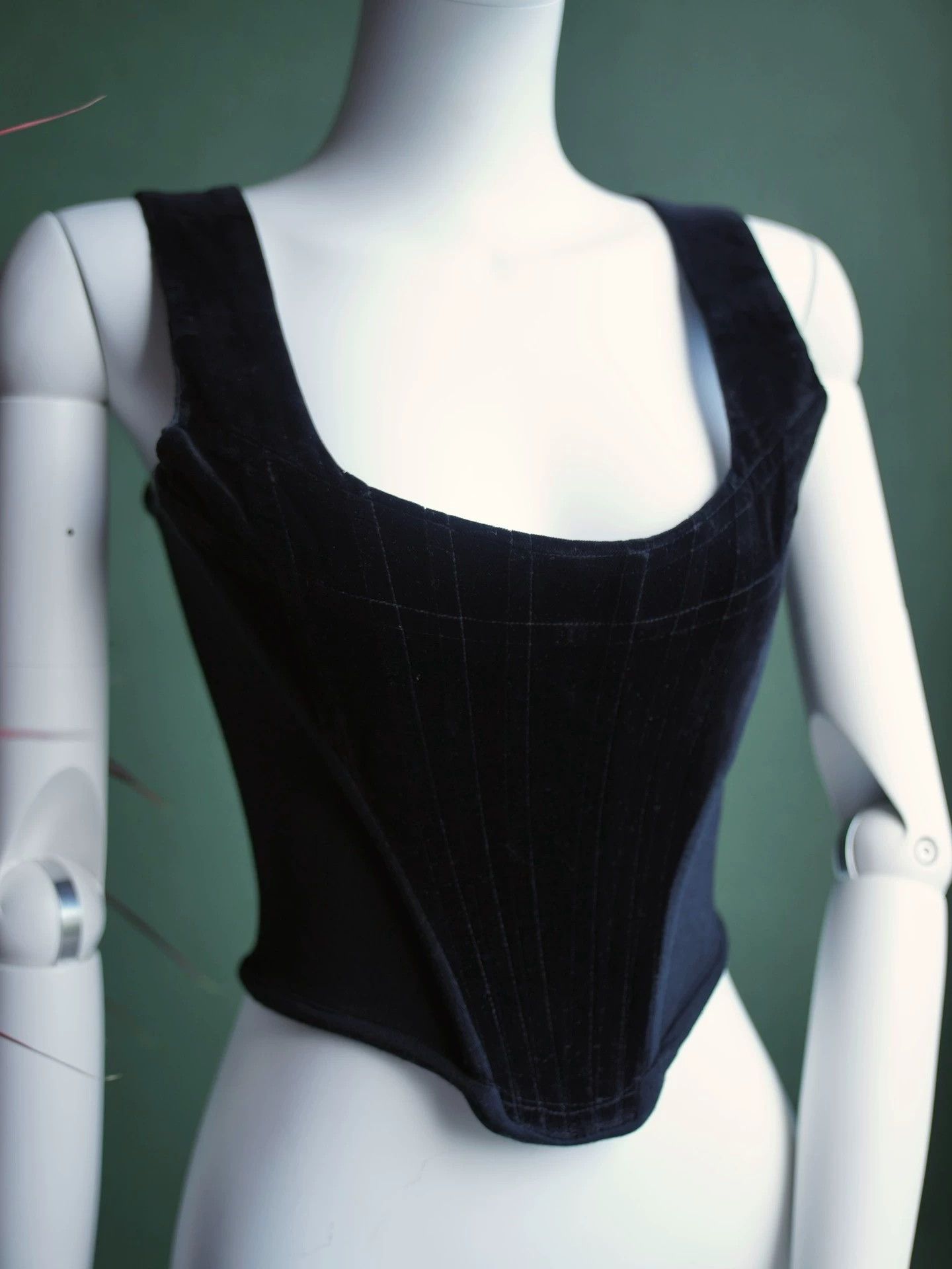 Vivienne Westwood Vivienne Westwood FW91 Corset Black Velvet Faye Wong S Size S / US 4 / IT 40 - 5 Thumbnail