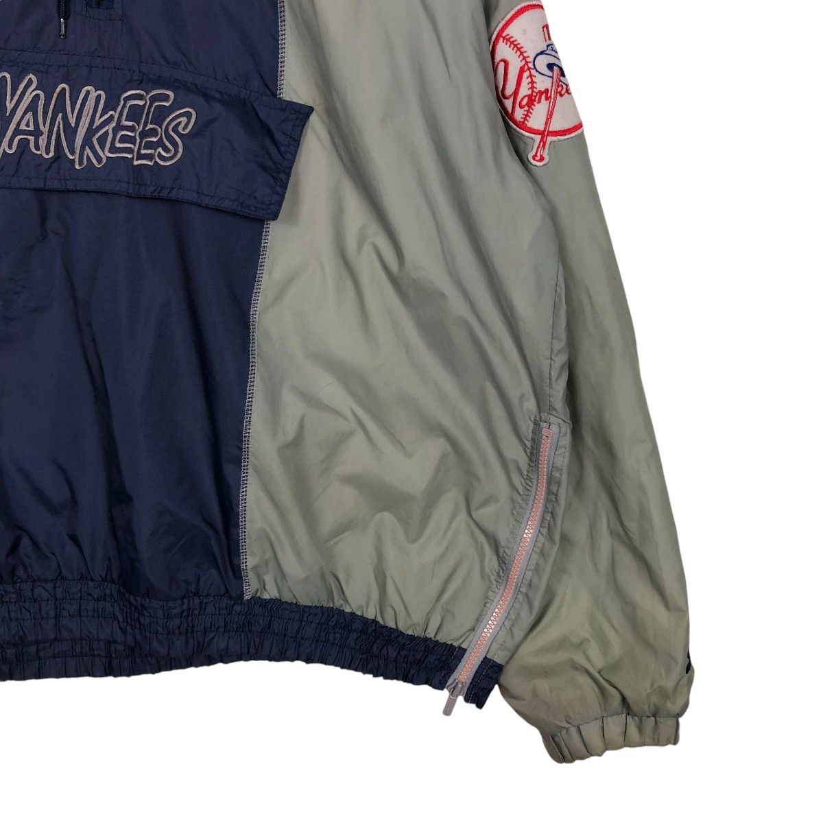 New York Yankees 🔥VINTAGE LIGHT JACKET ANORAK PULL OVER STARTER NY YANKEES Size US L / EU 52-54 / 3 - 7 Thumbnail