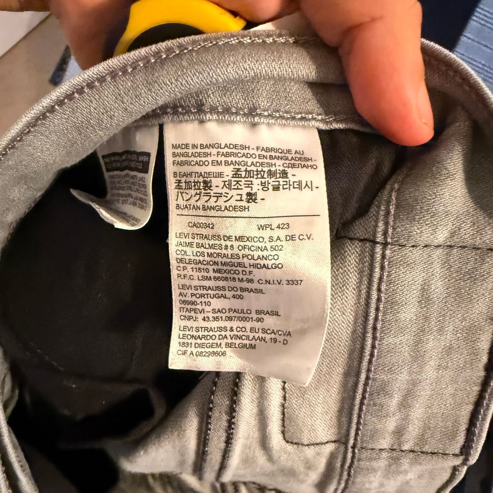 Levi's Levi's 511 Men's Jeans Gray Denim Slim Fit Stretch 31x32 Size US 31 - 8 Thumbnail