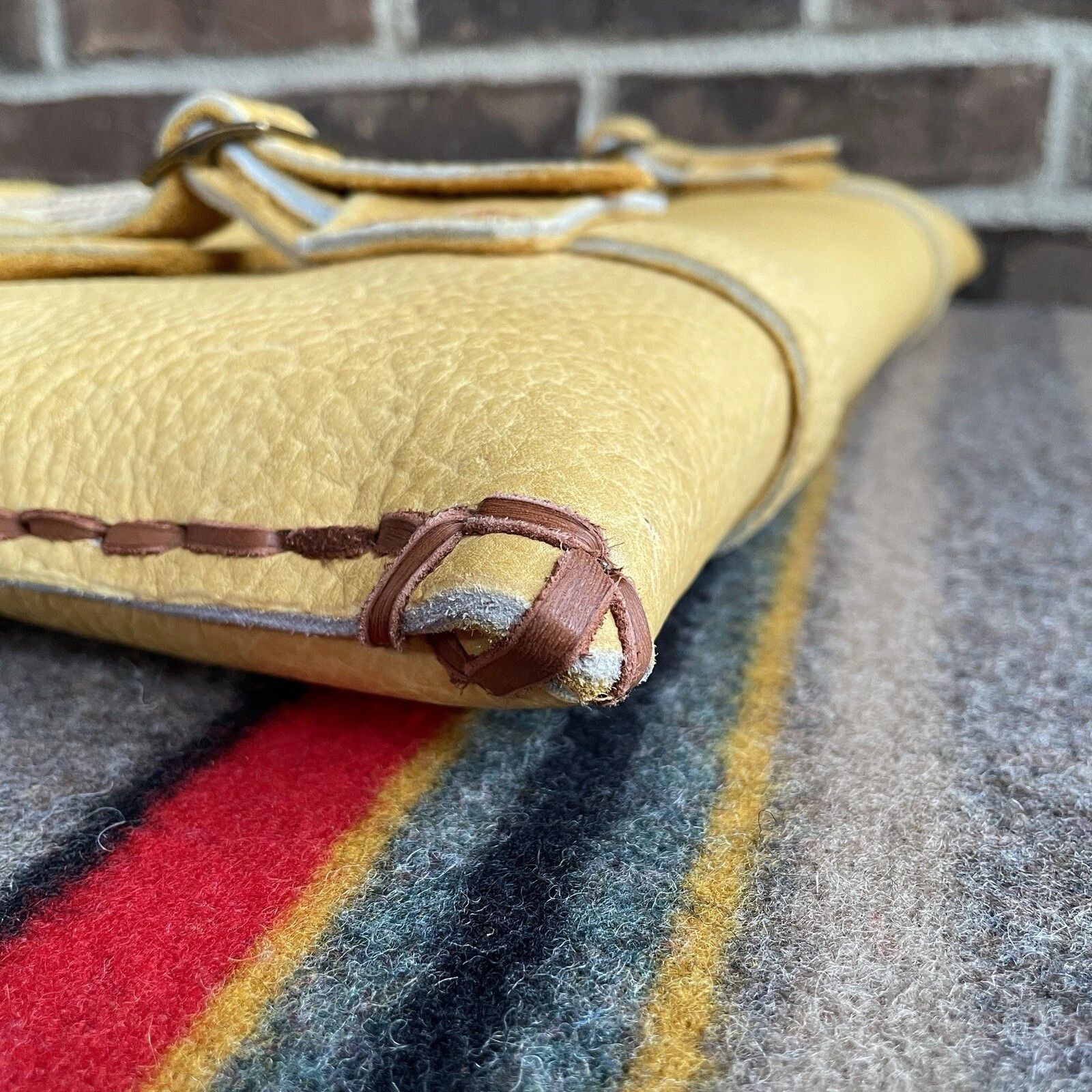 Handmade REEDERANG VINTAGE MOOSE LEATHER MACBOOK BRIEFCASE BAG R$3498 Size ONE SIZE - 7 Thumbnail