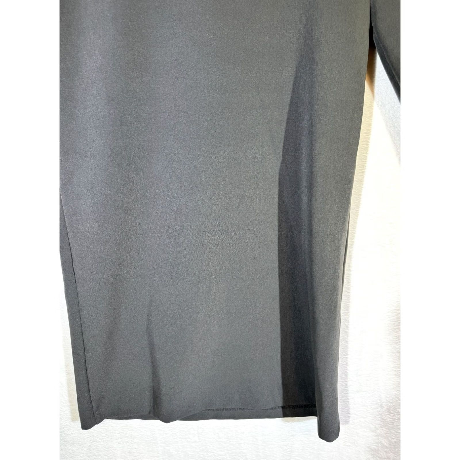 Vintage VINTAGE Halogen Women’s Shift Dress Small Black Polyester Stretch Tie Neck Pullover Size S / US 4 / IT 40 - 6 Thumbnail