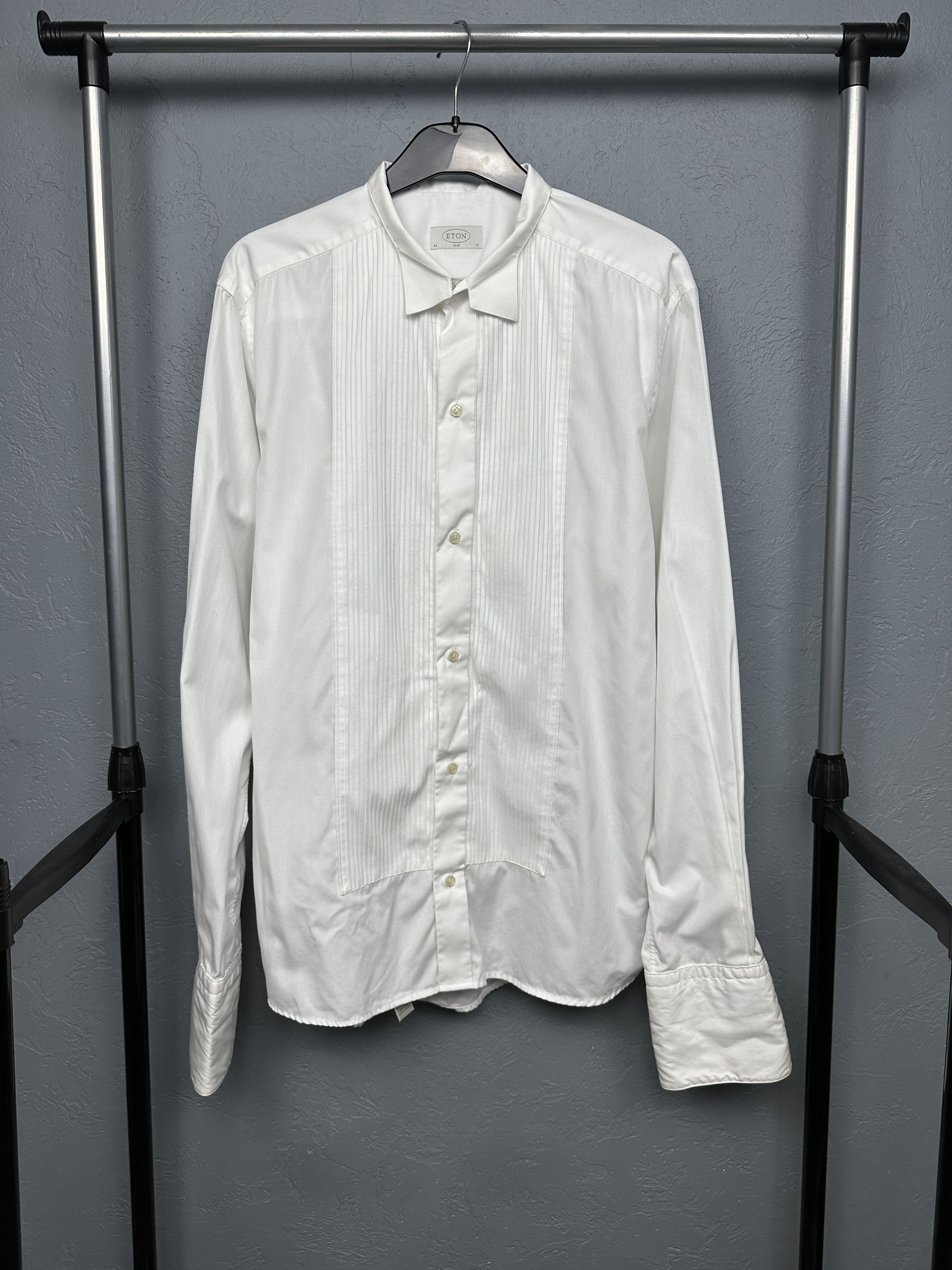 Eton Eton Vintage Mens Long Sleeve White Shirt Size US L / EU 52-54 / 3 - 1 Thumbnail