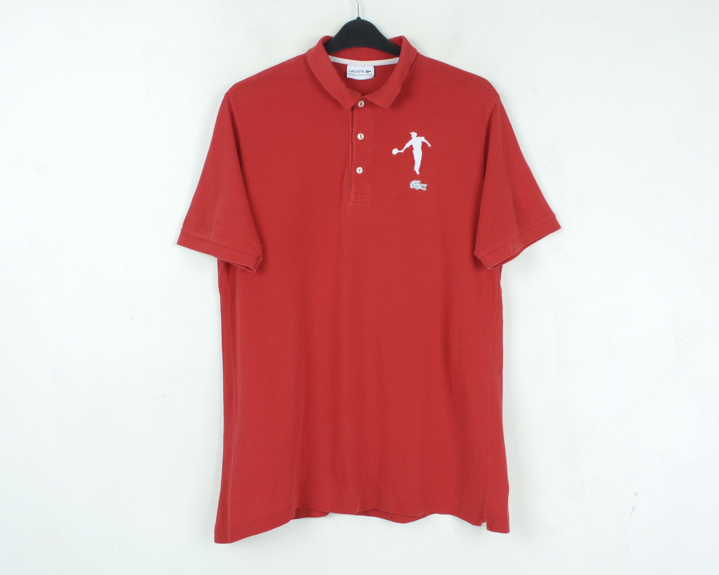 Lacoste Rene FR 7 Polo Tennis Shirt 2XL Short Sleeve Frisbee Size US XXL / EU 58 / 5 - 2 Thumbnail