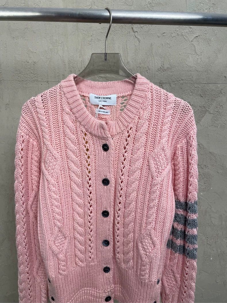 Thom Browne Thom browne Cherry blossom pink classic four-striped thick Size XS / US 0-2 / IT 36-38 - 3 Thumbnail