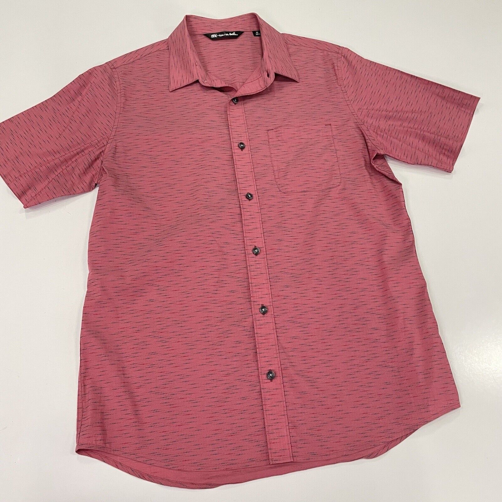 TravisMathew Travis Mathew Men's Heather Earth Red Button Shirt Size M Size US M / EU 48-50 / 2 - 2 Thumbnail