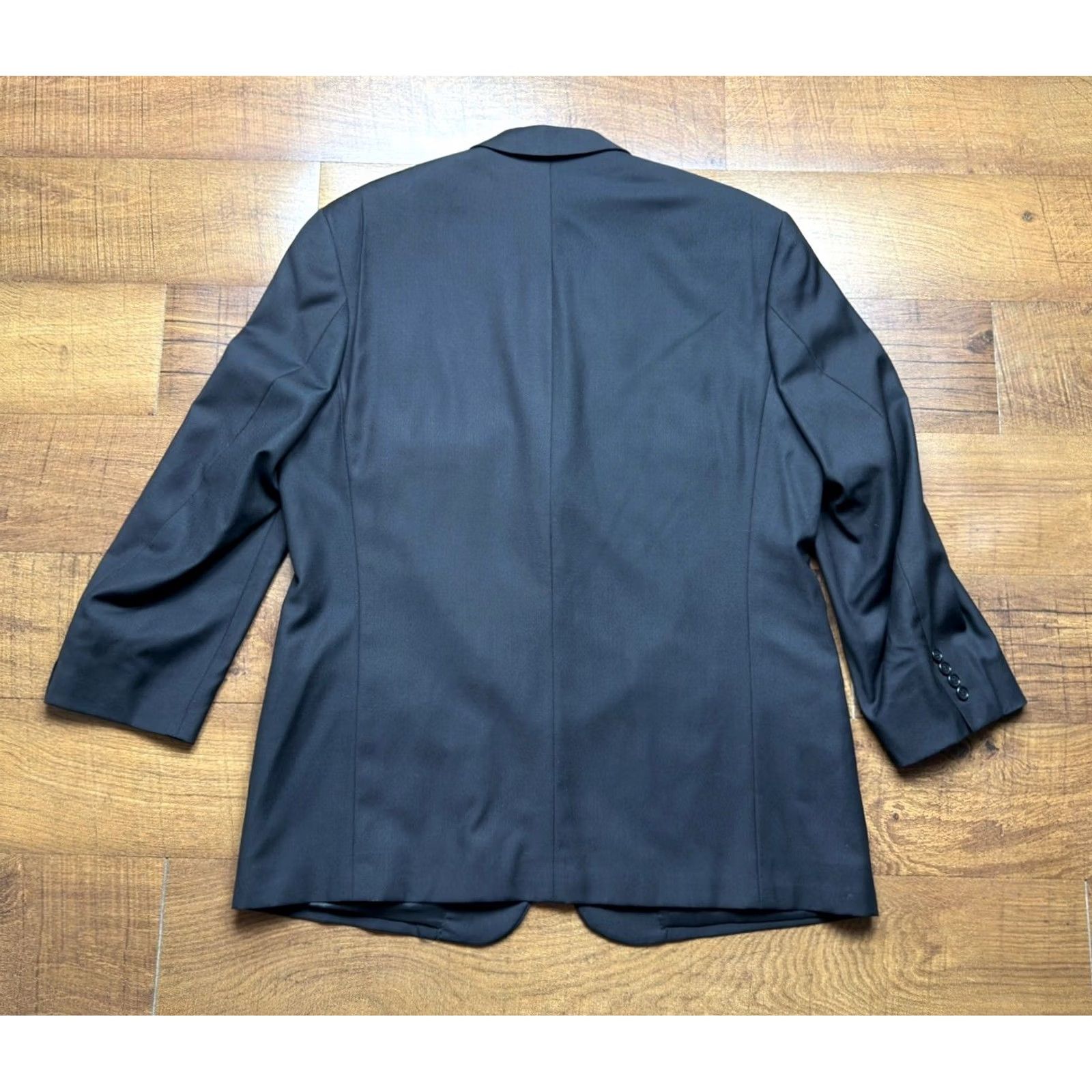 Hugo Boss HUGO BOSS Coat Mens 44 Black Men Loro Piana Blazer Super 110s Wool Sport Size 44R Size 44R - 3 Thumbnail