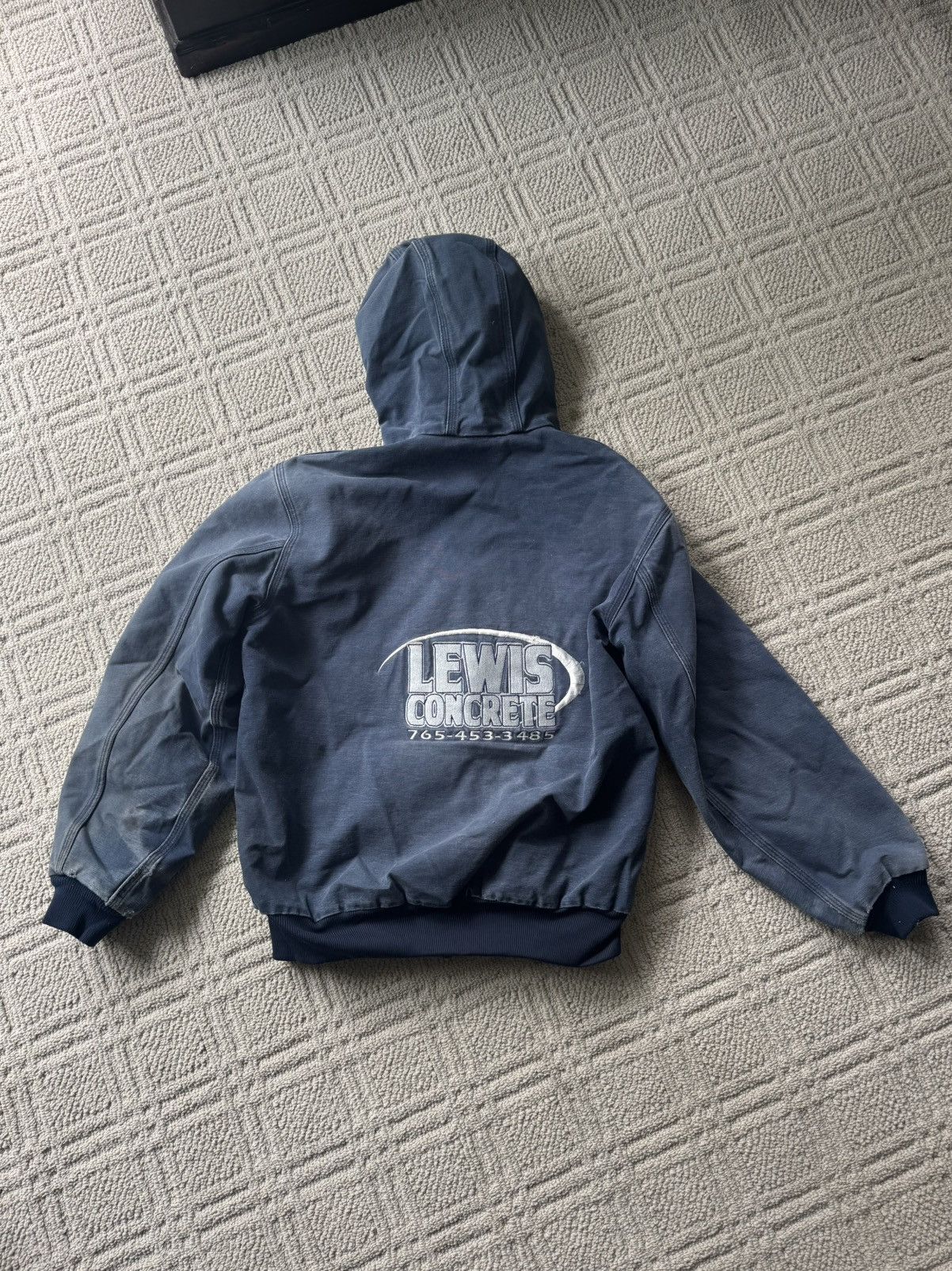 Carhartt Navy Carharrt Hooded Jacket Size US L / EU 52-54 / 3 - 3 Thumbnail