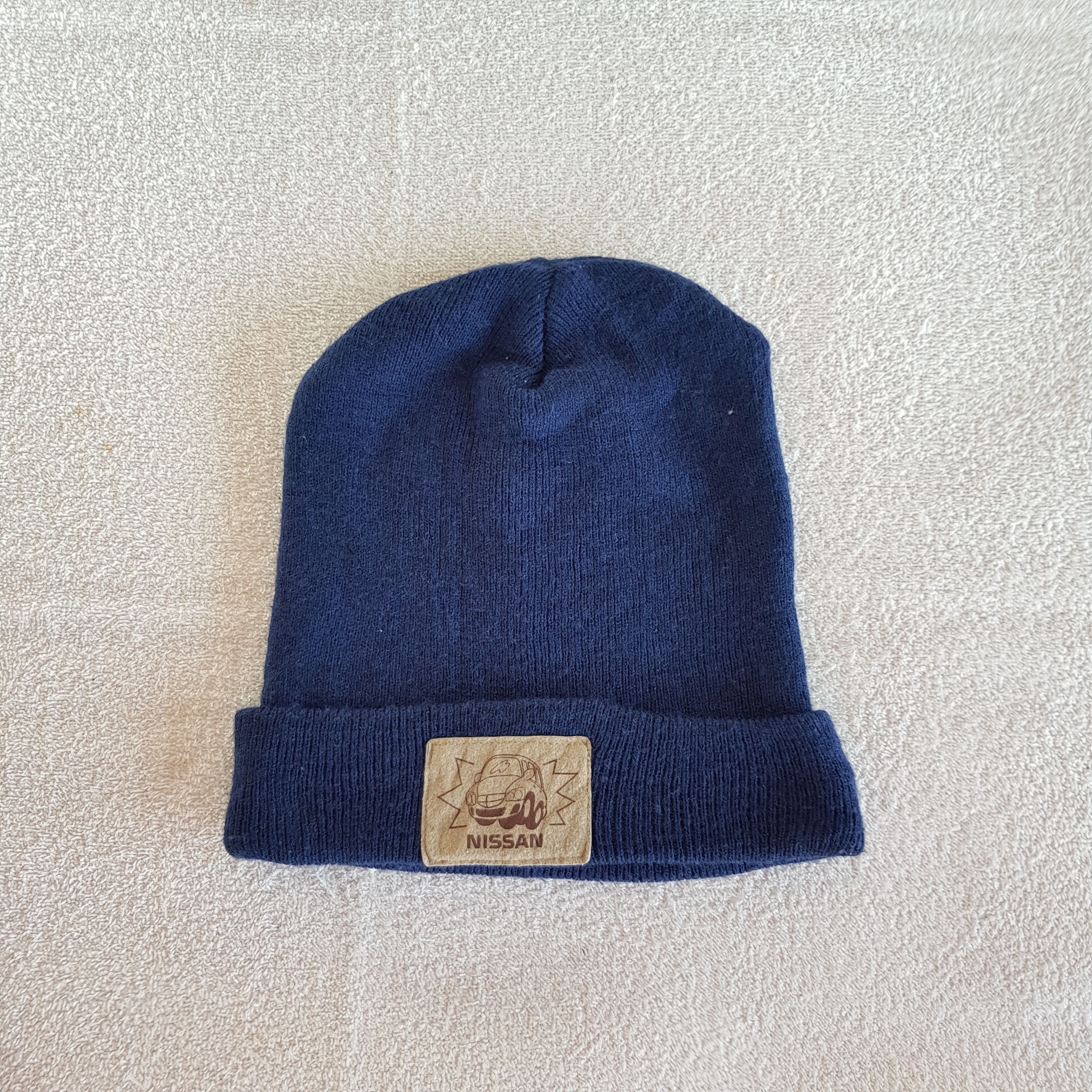 Japanese Brand Vintage Nissan Beanie 90s Racing Japan Knitted Snow Caps Hat Size ONE SIZE - 5 Thumbnail
