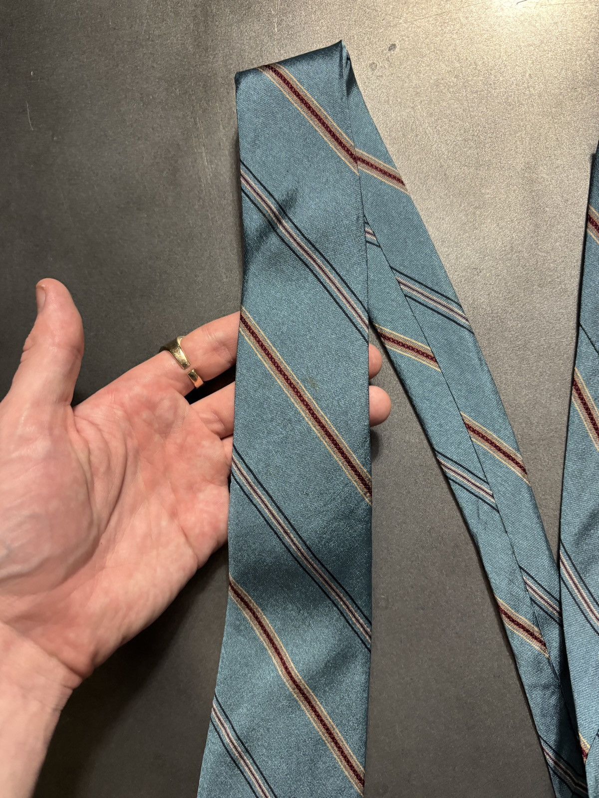 Yves Saint Laurent 1970s Yves Saint Laurent Silk Tie 80s Vintage YSL Necktie Size ONE SIZE - 7 Thumbnail