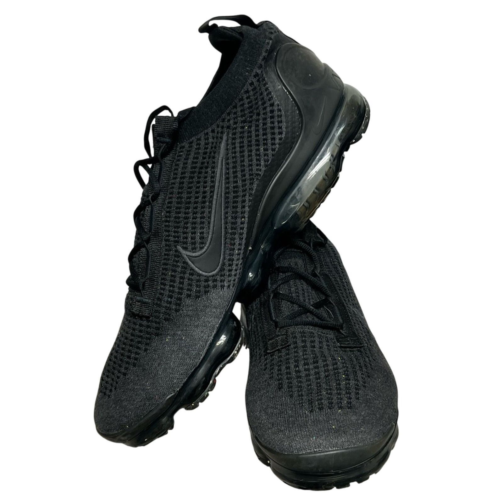 Nike Nike Air VaporMax Flyknit 2021 Men's Shoes Black Anthracite Size US 13 / EU 46 - 3 Thumbnail