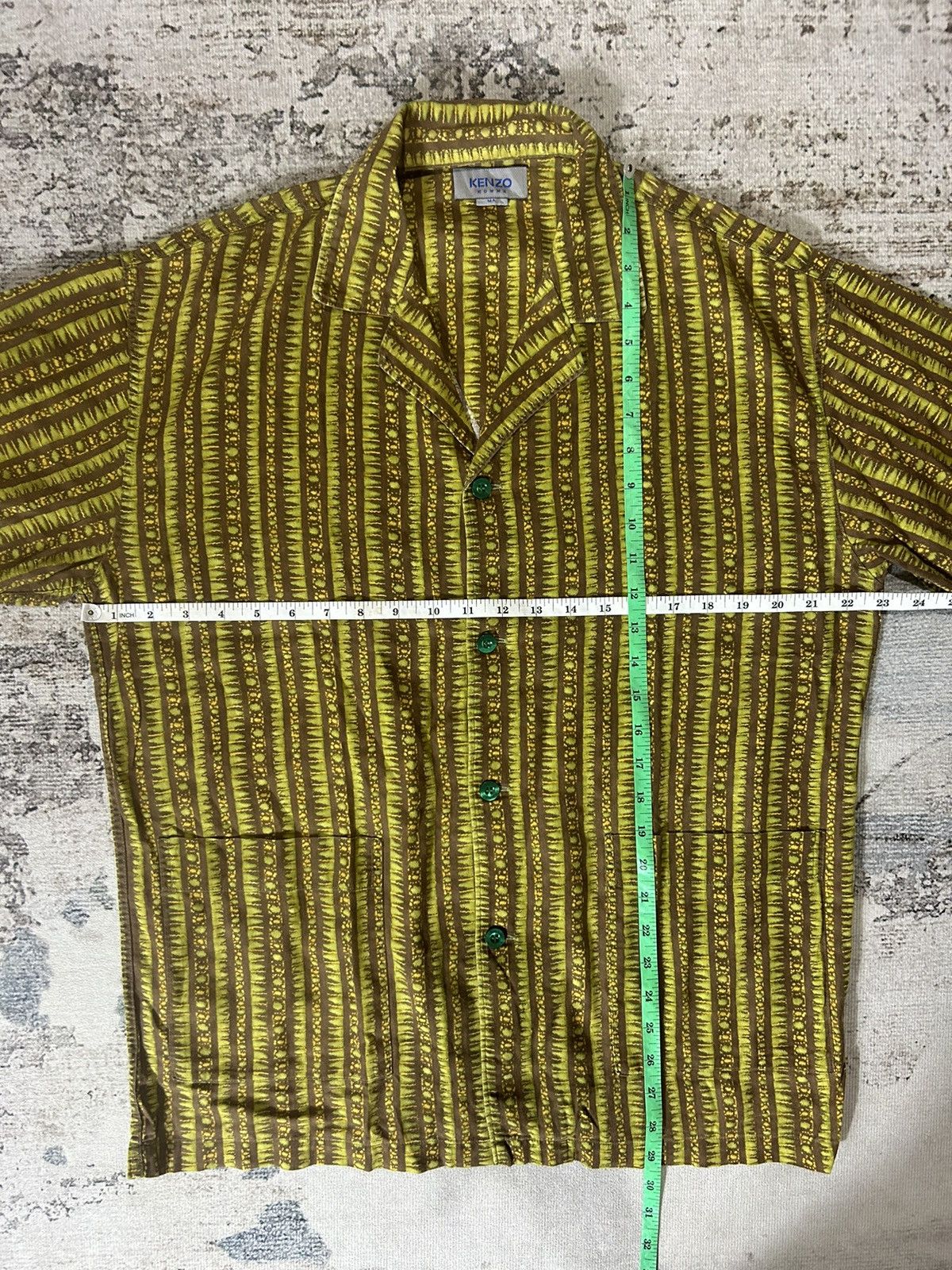 Japanese Brand × Kenzo × Vintage Rare Vintage Kenzo Design Buttons Shirt Size US L / EU 52-54 / 3 - 8 Thumbnail