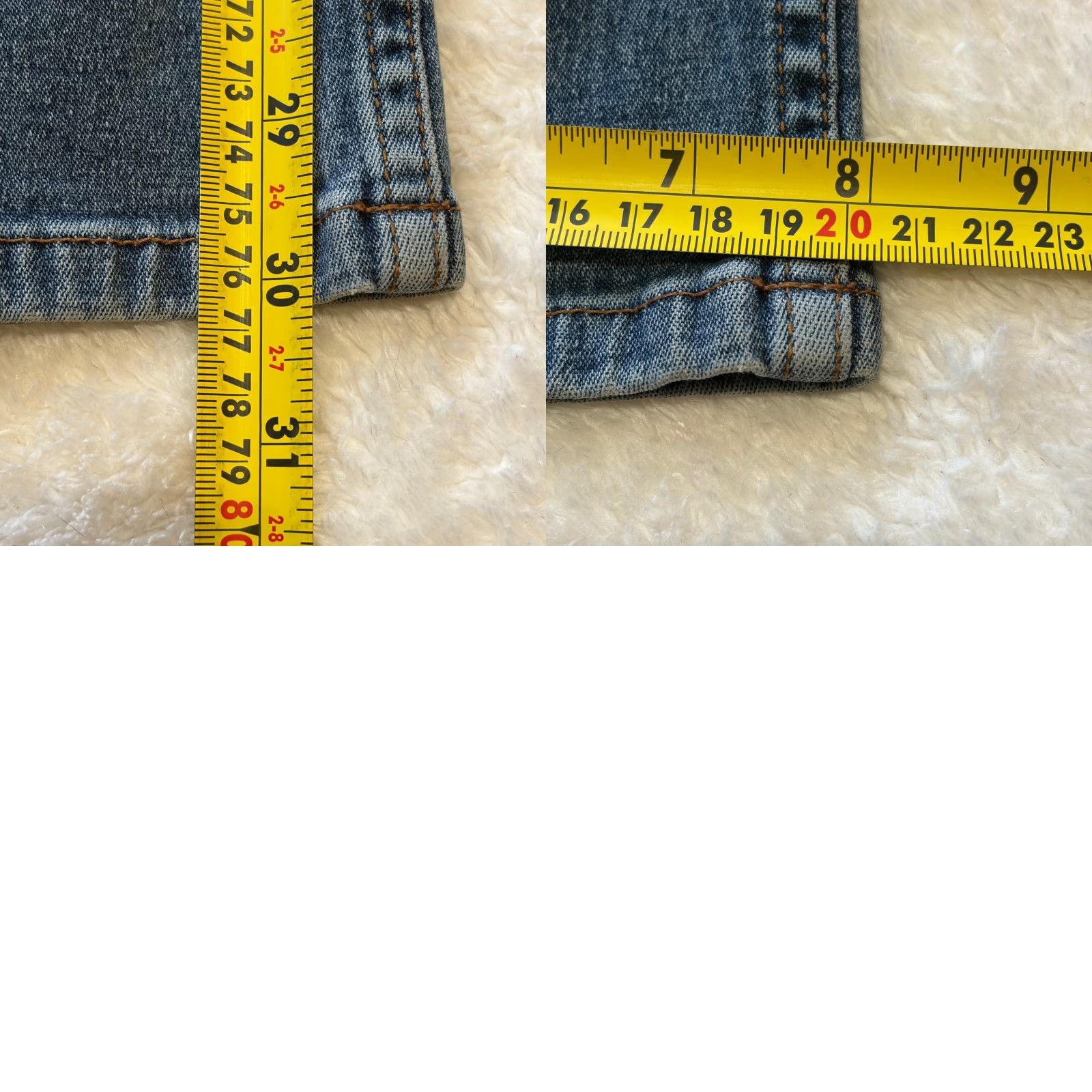 DKNY VINTAGE DKNY Jeans Womens 2R Blue Straight Stretch Denim Low Rise Made in USA Size 26" / US 2 / IT 38 - 9 Thumbnail