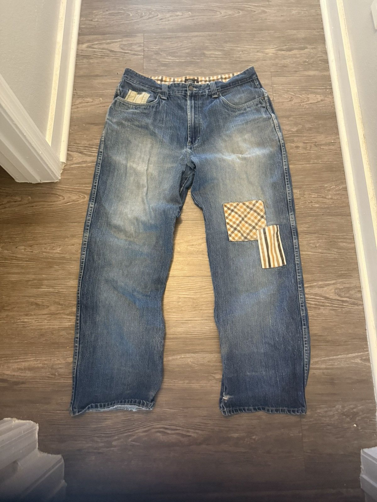 Enyce Blue baggy Enyce patchwork jeans Size US 36 / EU 52 - 1 Thumbnail