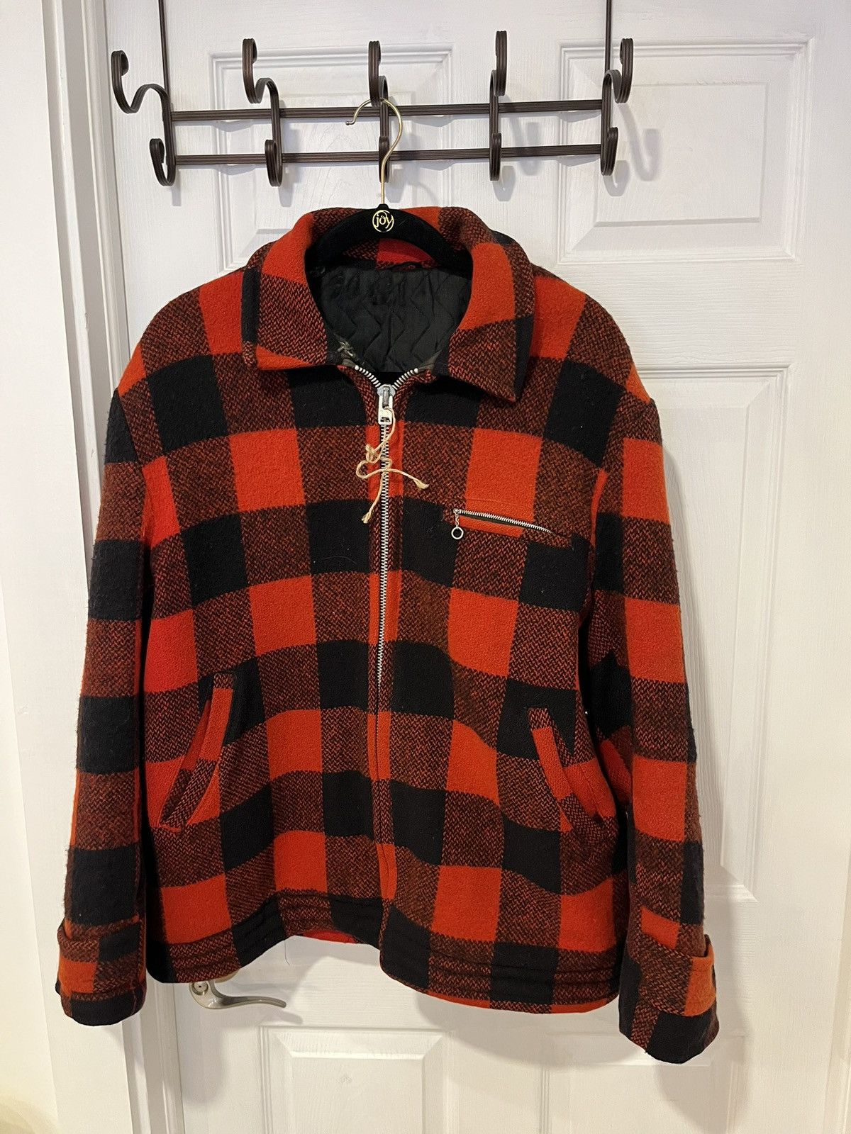 Other 50s/60s Vintage Lined Wool Buffalo Check Workwear Jacket 46 Size US M / EU 48-50 / 2 - 1 Thumbnail