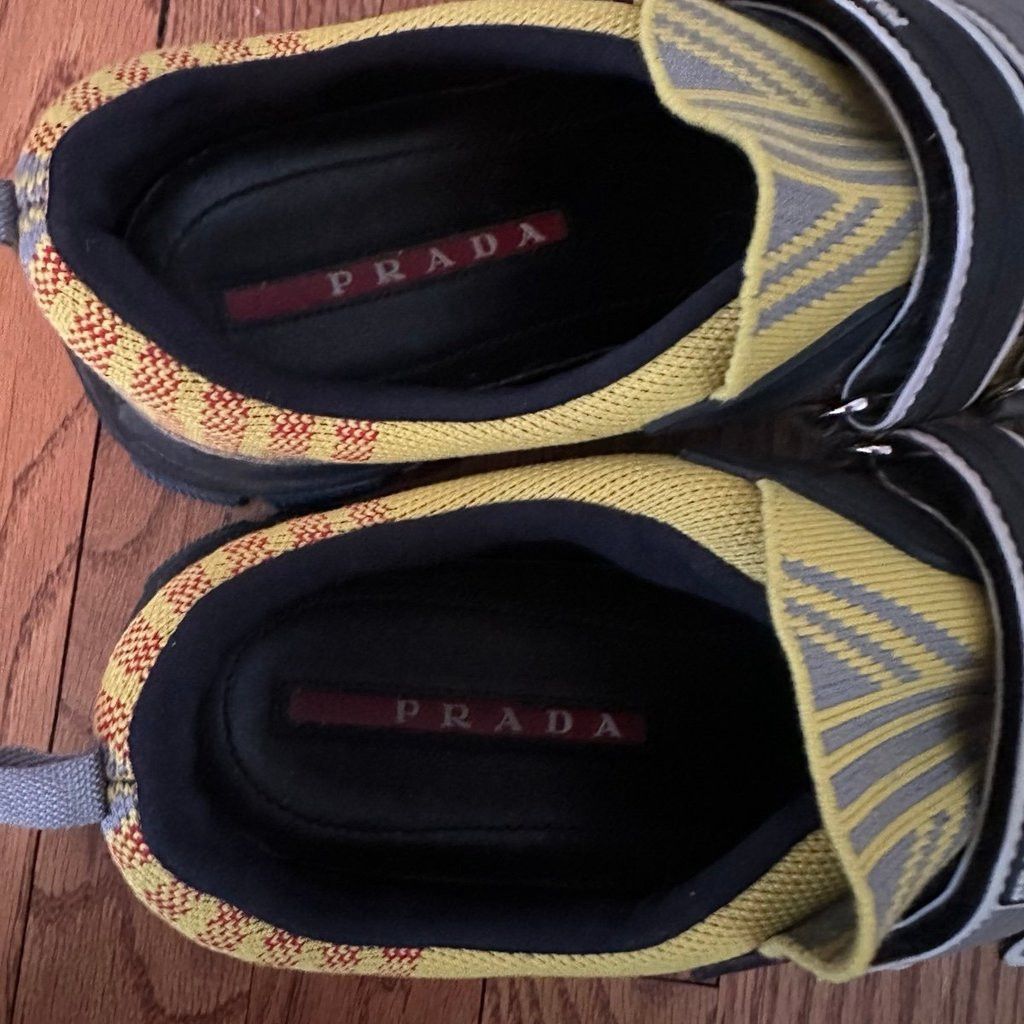 Prada Prada Crossection Sneakers Yellow Gray 9 Size US 9 / EU 42 - 5 Thumbnail