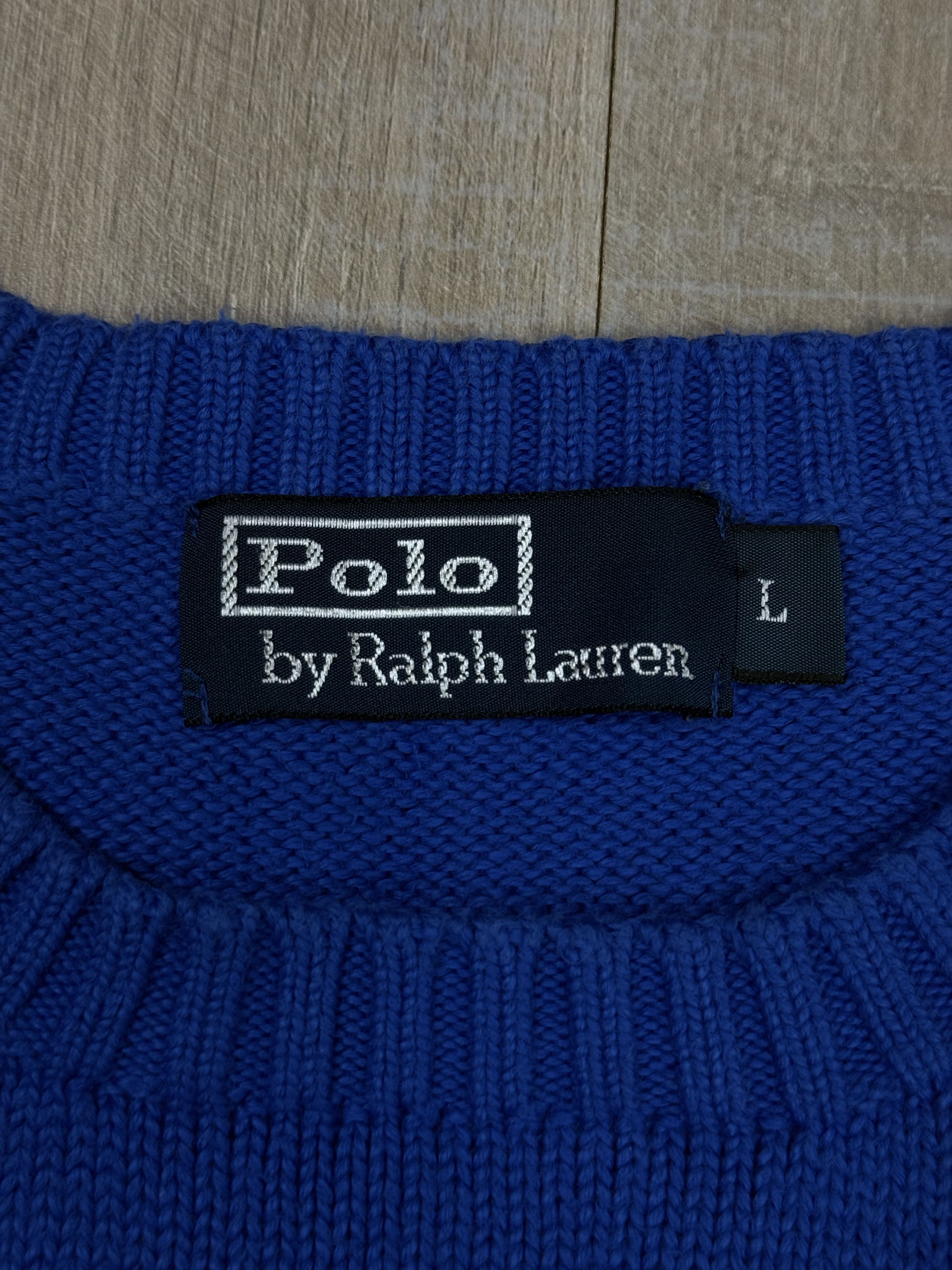 Polo Ralph Lauren Vintage Polo Ralph Lauren Sweater Blue Size L Size US L / EU 52-54 / 3 - 4 Thumbnail
