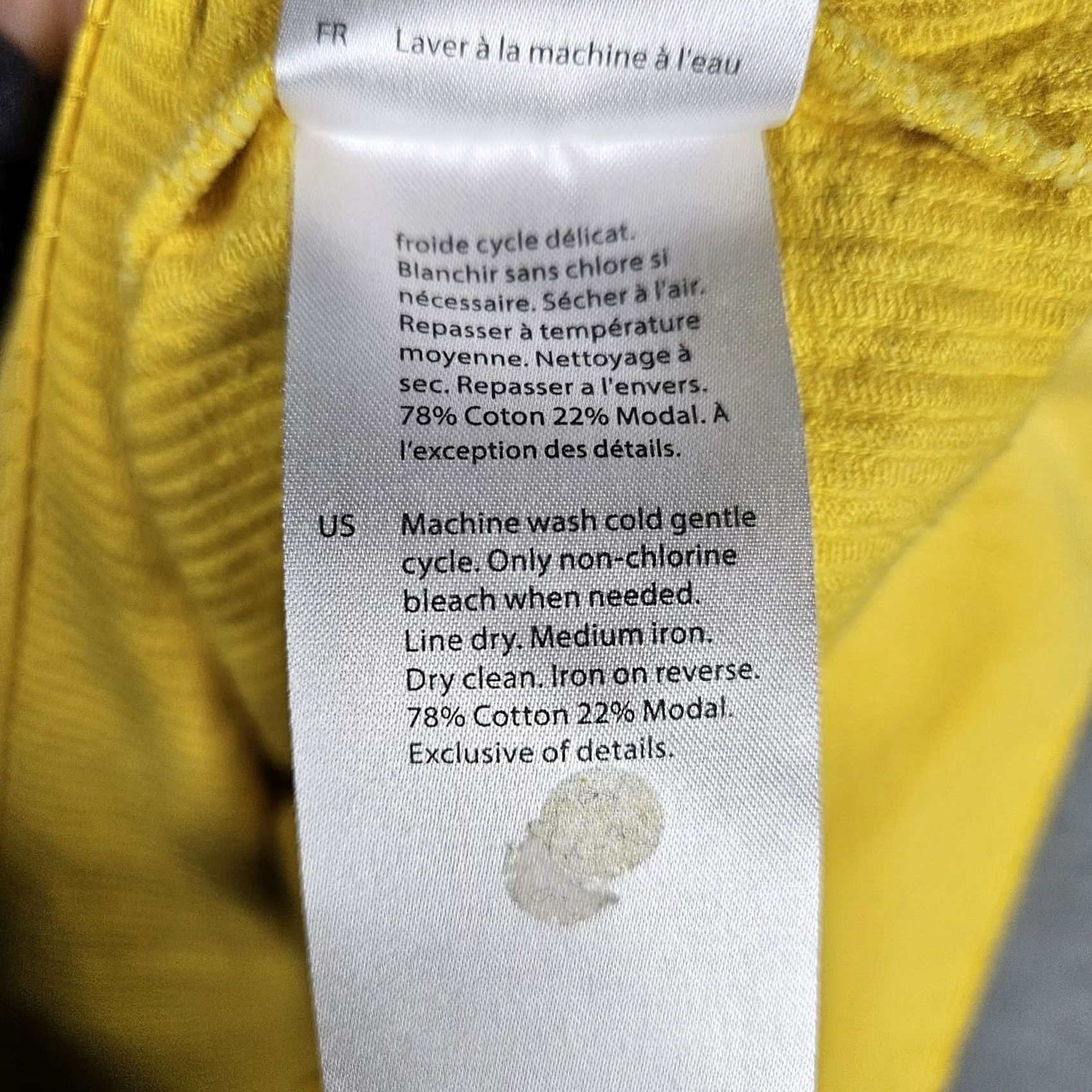 Cos Cos Women's Corduroy Mini Casual Zip Up Skirt Yellow Size 14 Size 36" / US 14 / IT 50 - 8 Thumbnail
