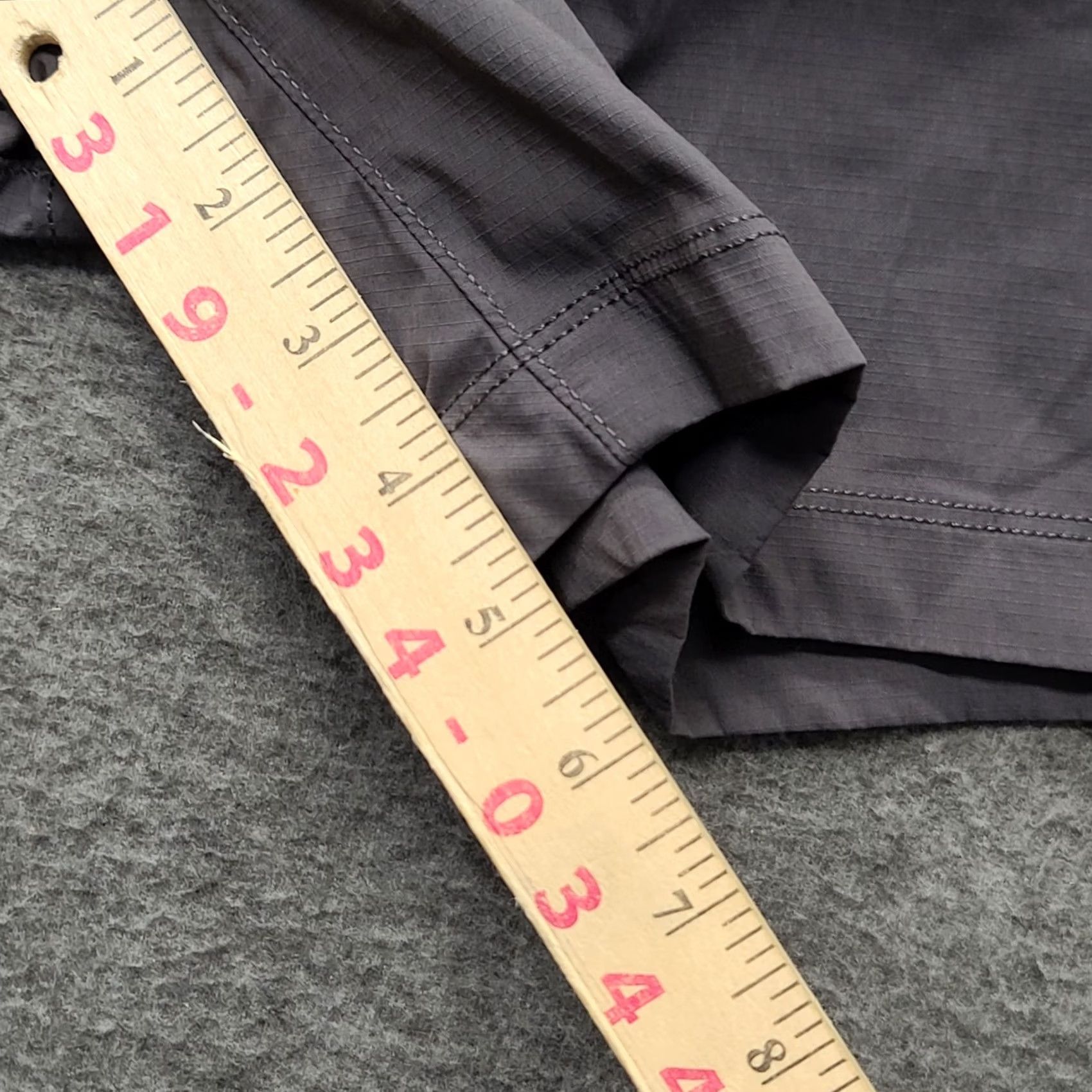 Vintage Duluth AKHG Shorts Womens 12 Regular High Rise Outdoor Stretch Chino Gray Nylon Spandex Moisture Wicking Pockets Slim/Regular Fit Size 34" / US 12 / IT 48 - 5 Thumbnail