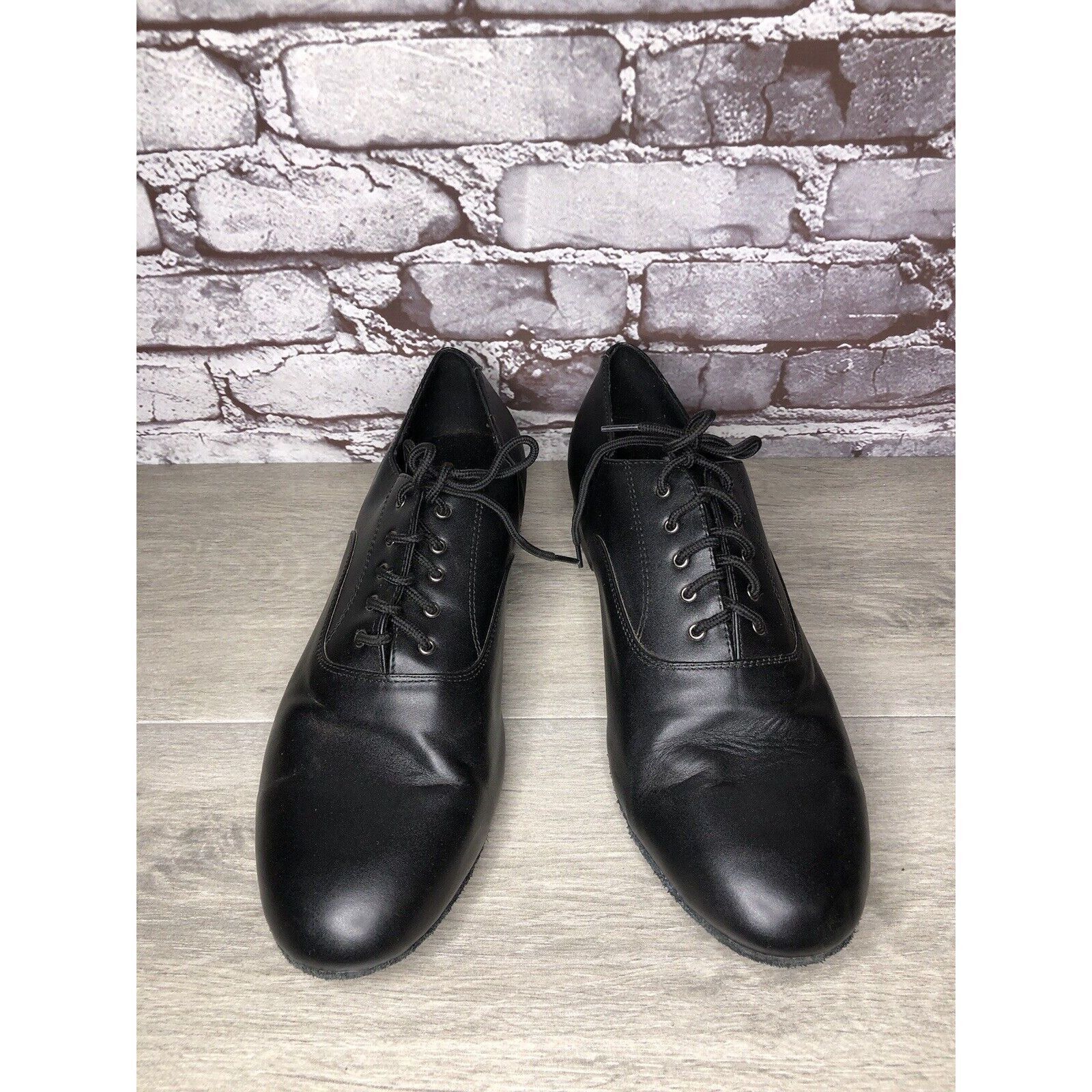 Other Very Fine Dance Shoes Black Salsa Ballroom Waltz Lace Up Men Size US 11.5 / EU 44-45 - 9 Thumbnail